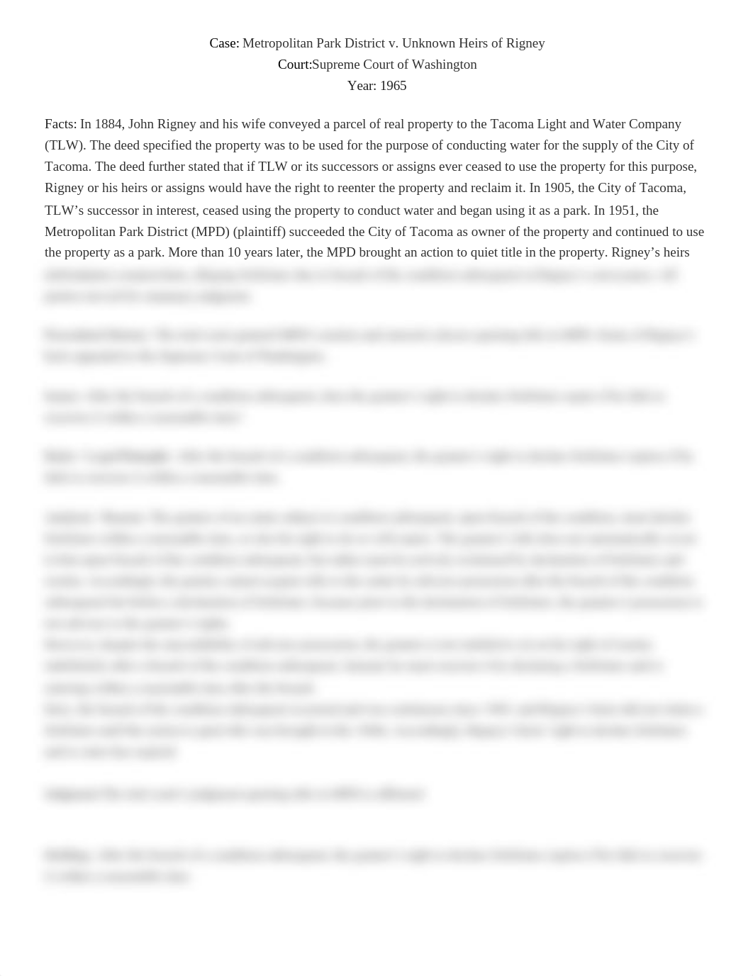 Property - Metropolitan Park District v. Unknown Heirs of Rigney.docx_d4aq58tirr4_page1