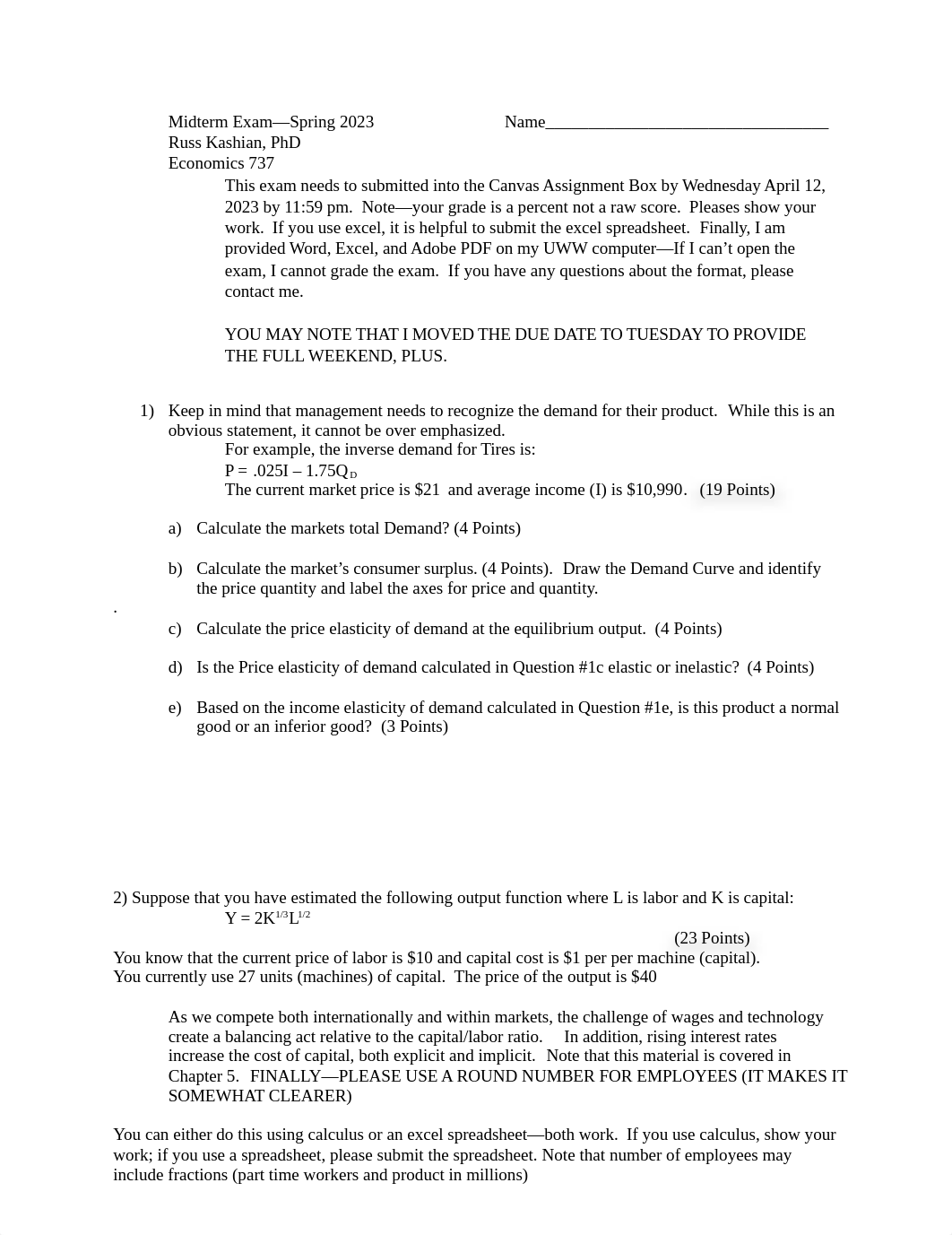 Managerial Economics Midterm #1 Spring 2023.docx_d4b2j0yhuk2_page1