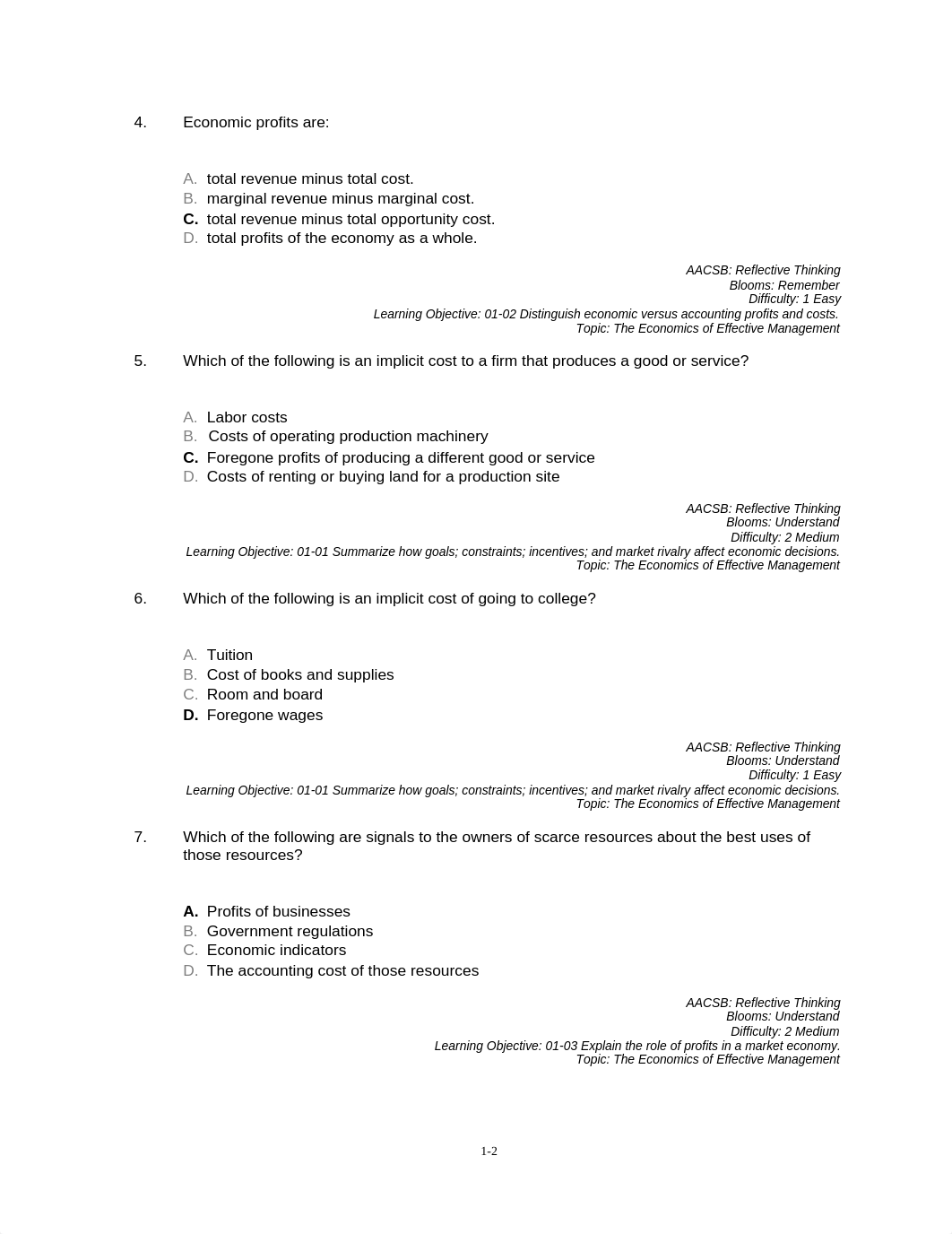 Chapter 01 The Fundamentals of Managerial Economics Answer Key.docx_d4b2n8rd48v_page2