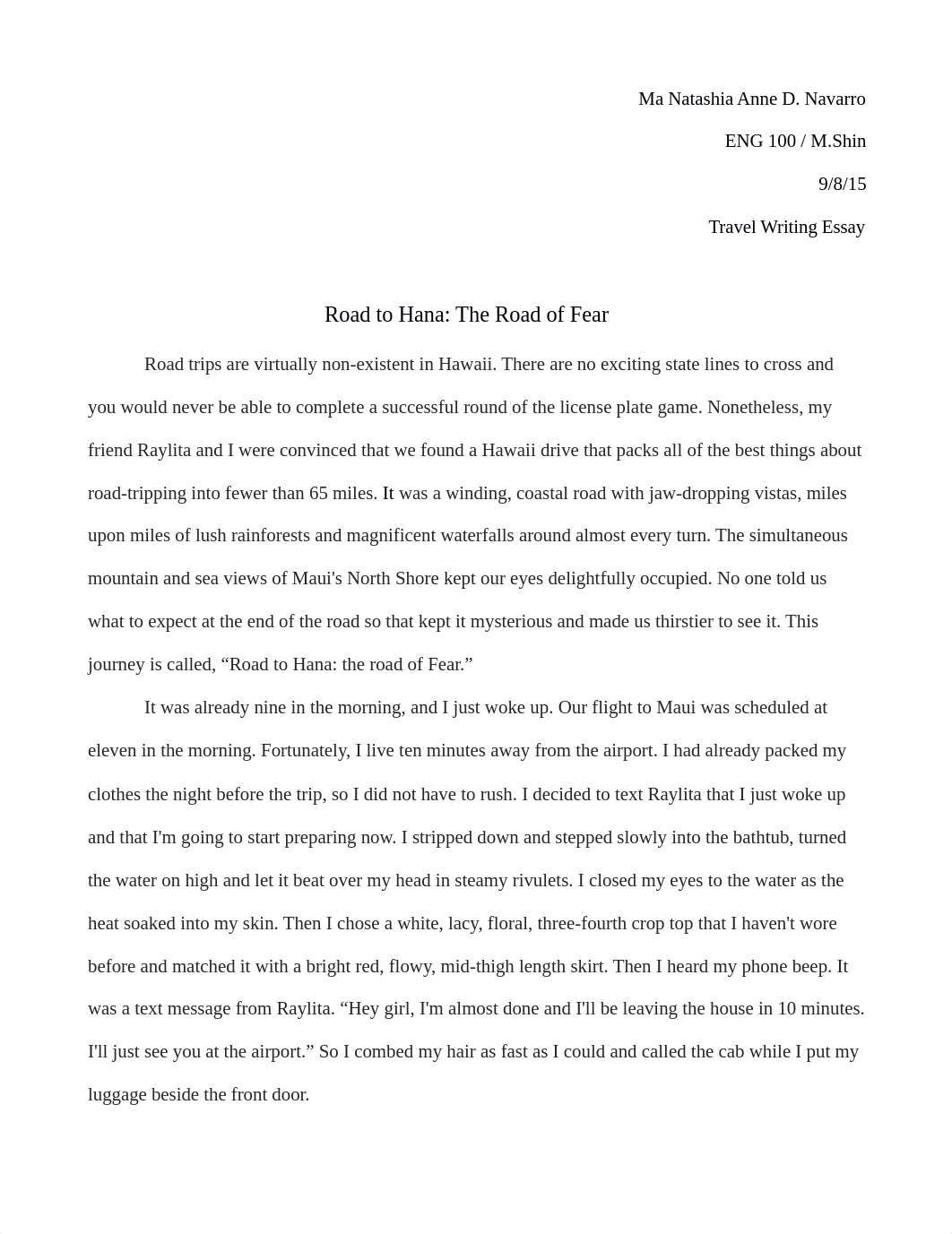 travel writing essay road to hana.docx_d4b6xob0781_page1