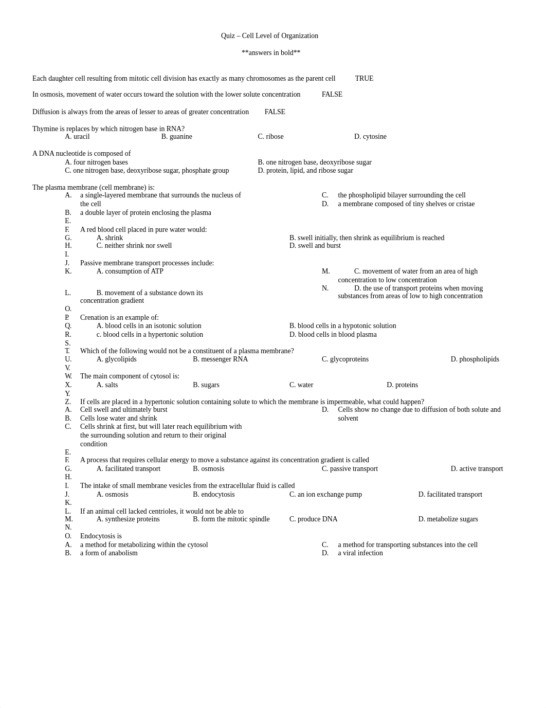 Quiz - Cell Level of Organization_d4b81nygi01_page1