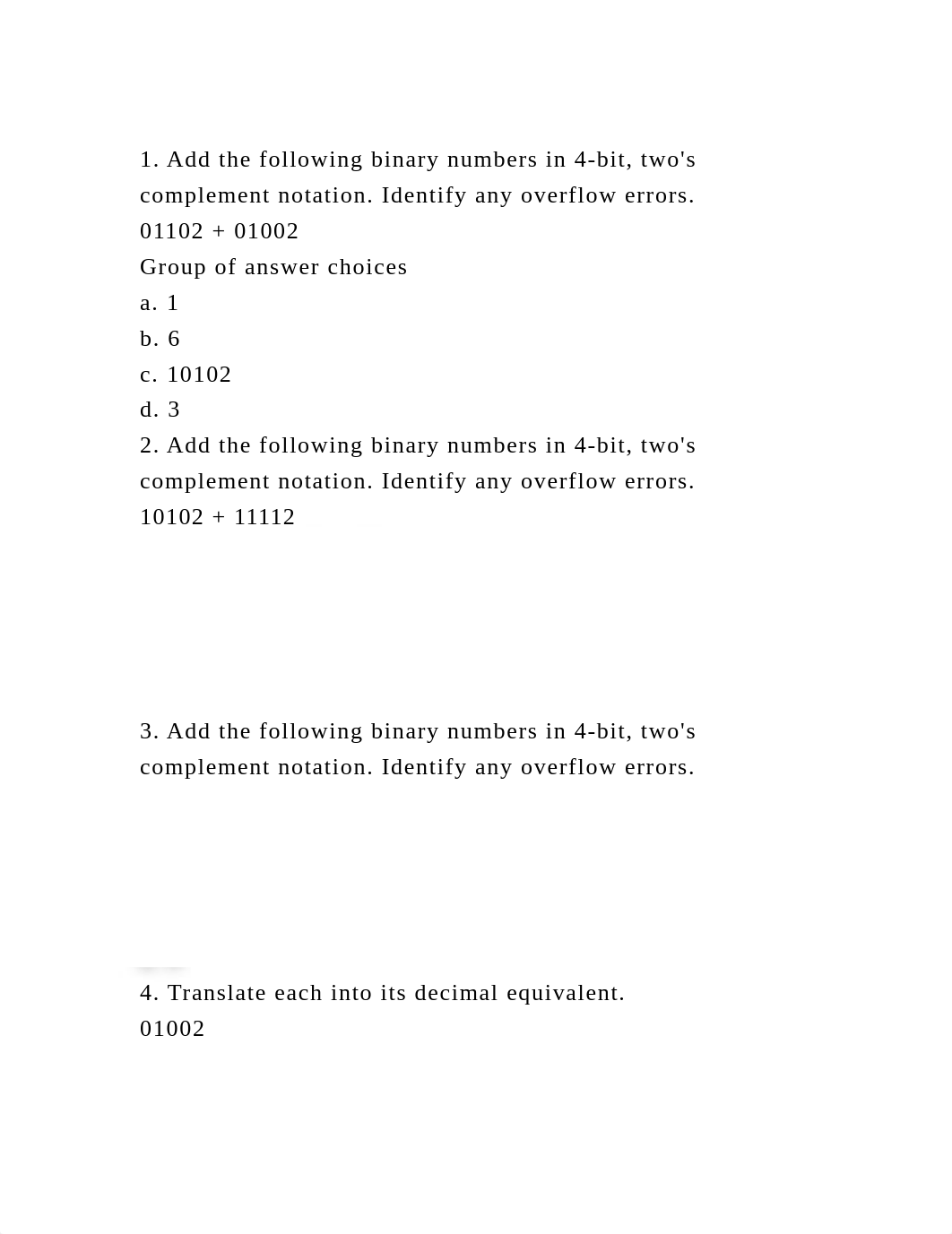 1. Add the following binary numbers in 4-bit, twos complement notat.docx_d4bq1tac6ef_page2