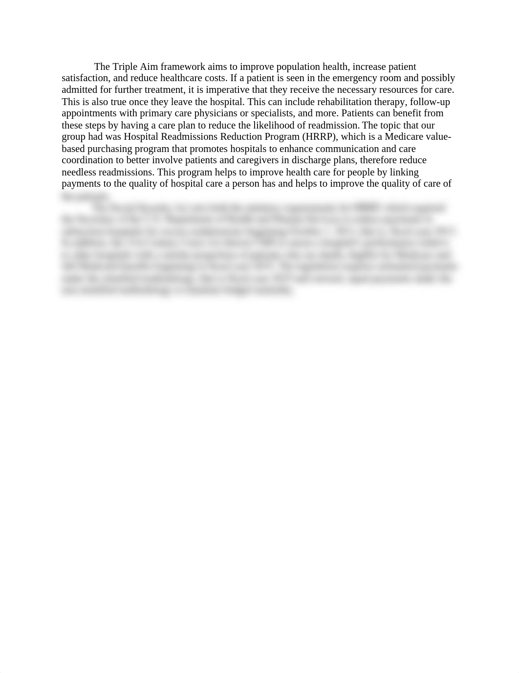 The Triple Aim framework aims to improve population health.docx_d4bv4dct1ot_page1