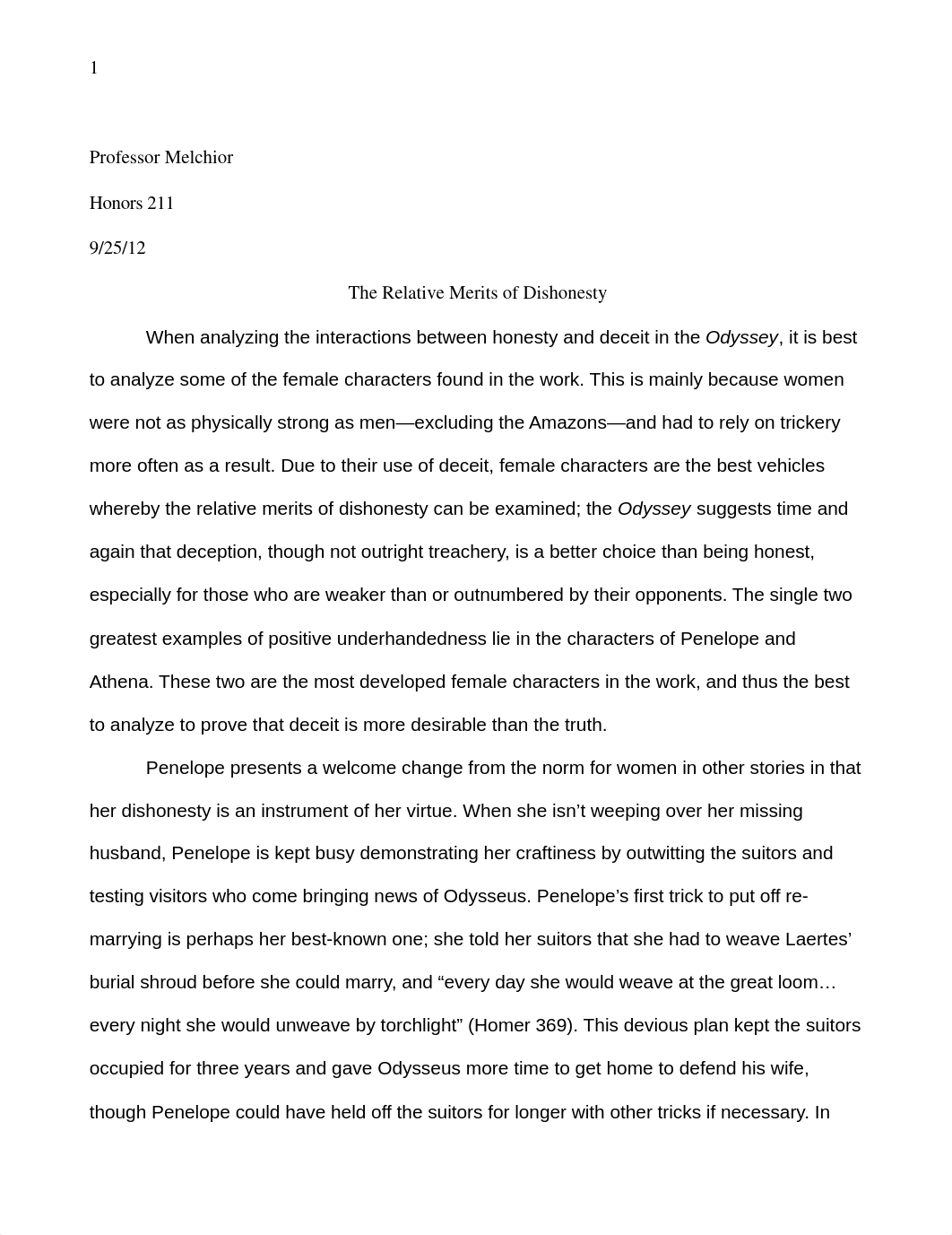 Homer's Odyssey Essay_d4caani1dev_page1