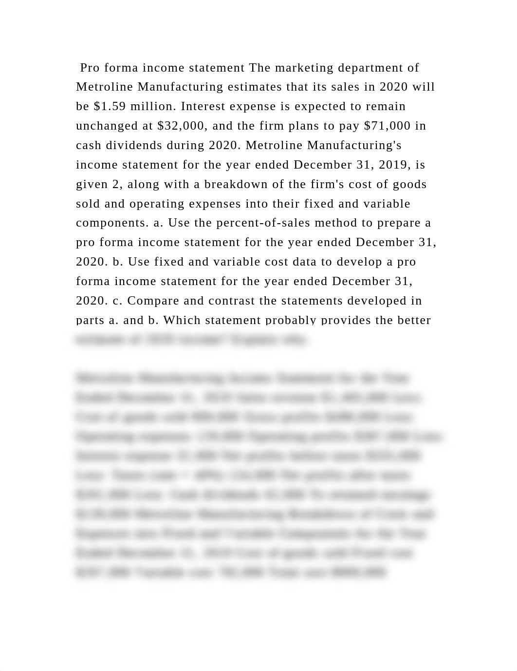 Pro forma income statement The marketing department of Metroline Manu.docx_d4cem0st508_page2