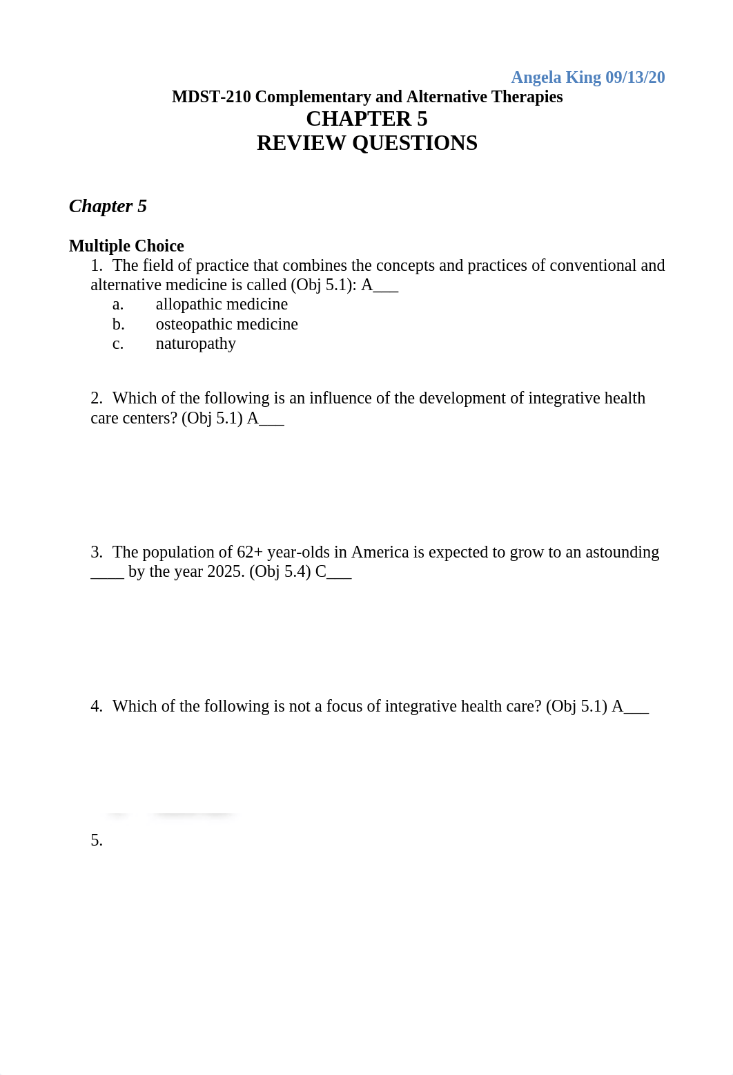 Assign 4 Complementary and Alternative Therapy Fall 2020  AKing.rtf_d4col0lxnj7_page1