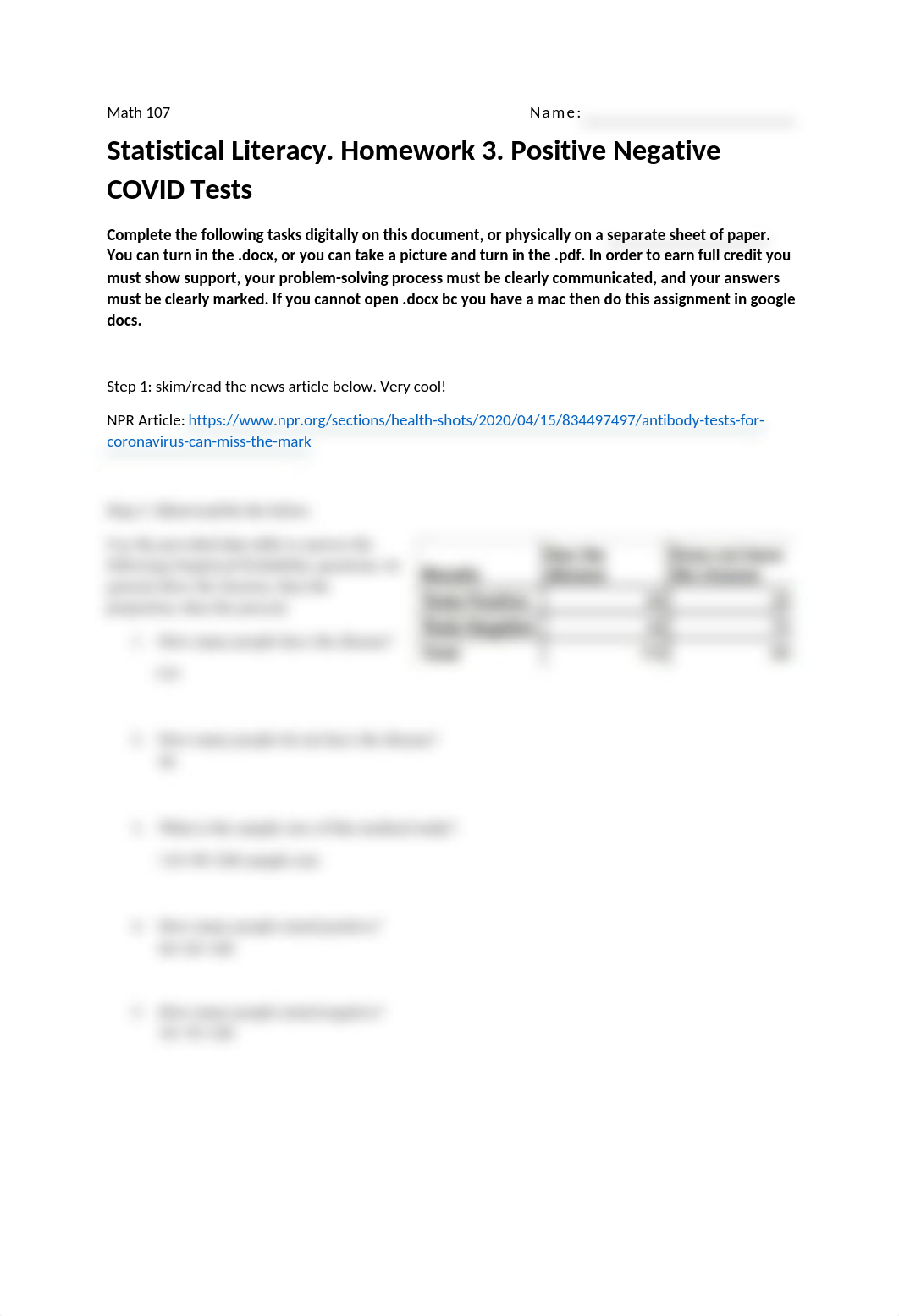 Stat Lit HW 3 Positive Negative COVID Tests.docx_d4cpso6jbc6_page1