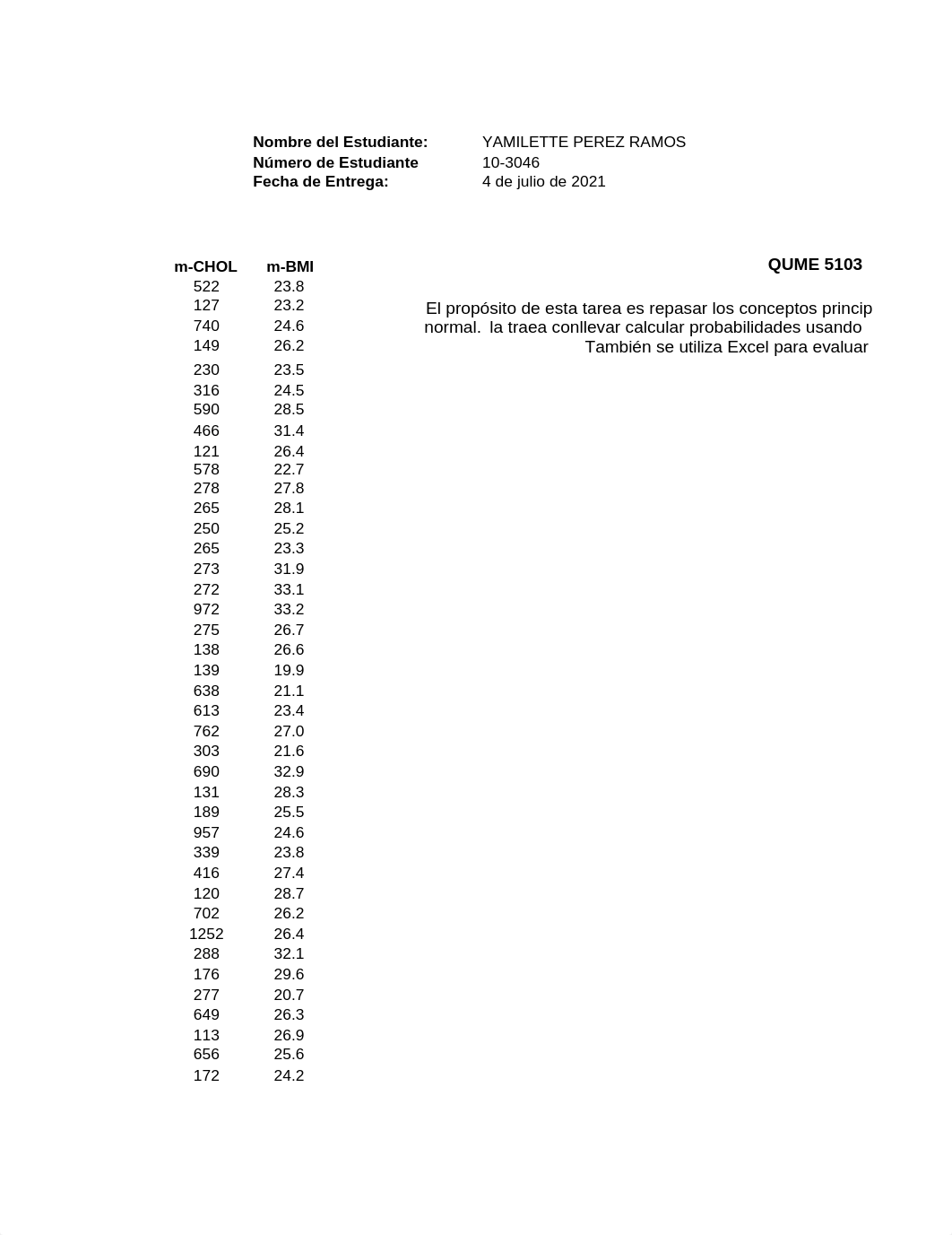 QUME 5103 (2021-3M) - Tarea 3.1 - YAMILETTE PEREZ RAMOS.xlsx_d4cwninzbfx_page1