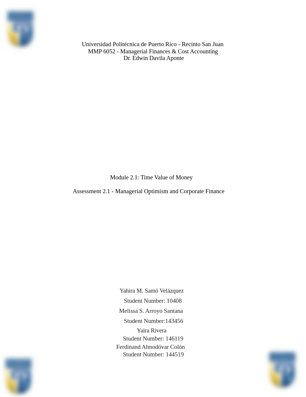 Assessment 2.1  - MMP 6052 _ Y. SAMO, M. ARROYO, Y. RIVERA, F. ALMODOVAR.docx_d4czsvo6j3o_page1