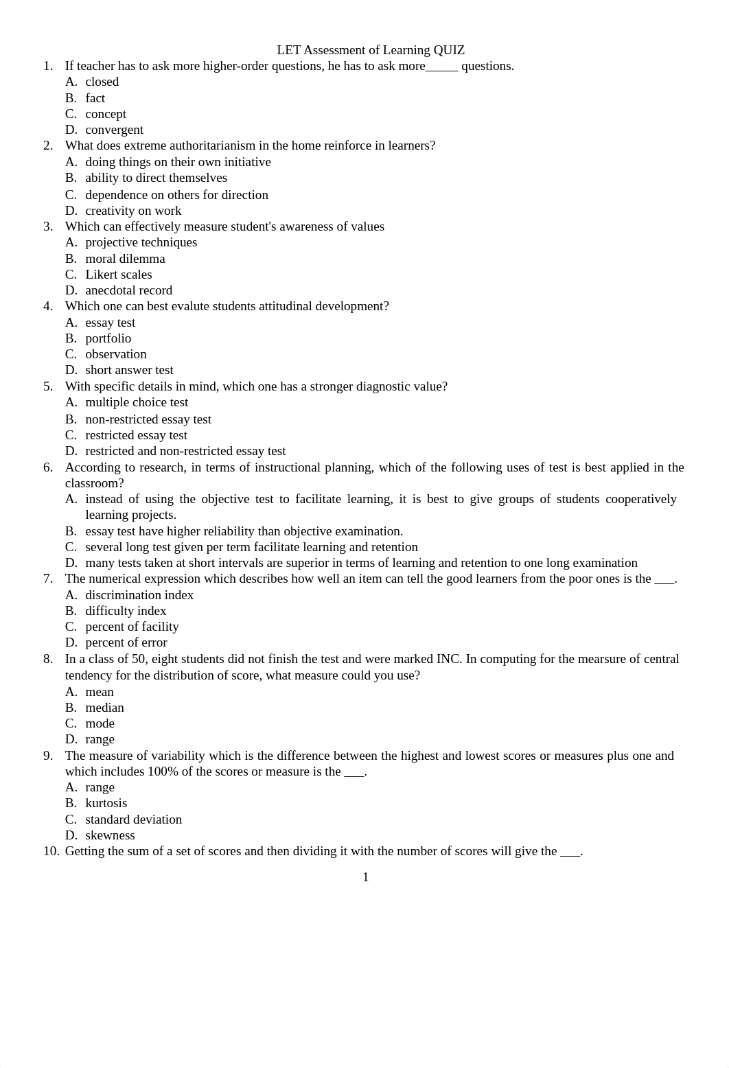 201426911-LET-Assessment-of-Learning-QUIZ.pdf_d4dckyowy4b_page1