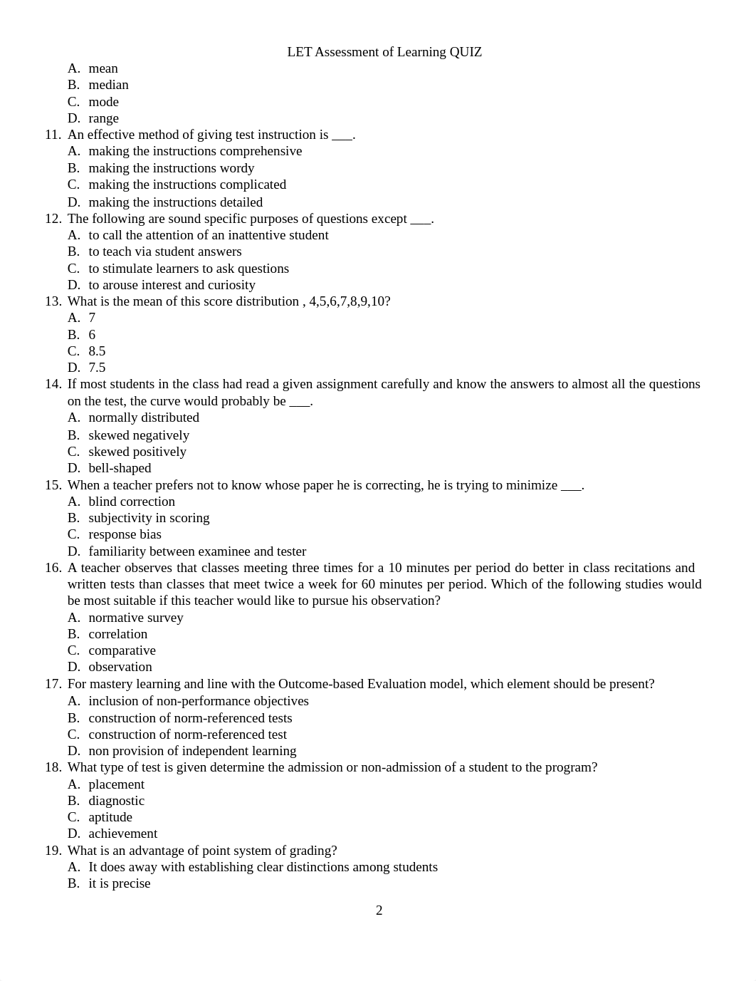 201426911-LET-Assessment-of-Learning-QUIZ.pdf_d4dckyowy4b_page2