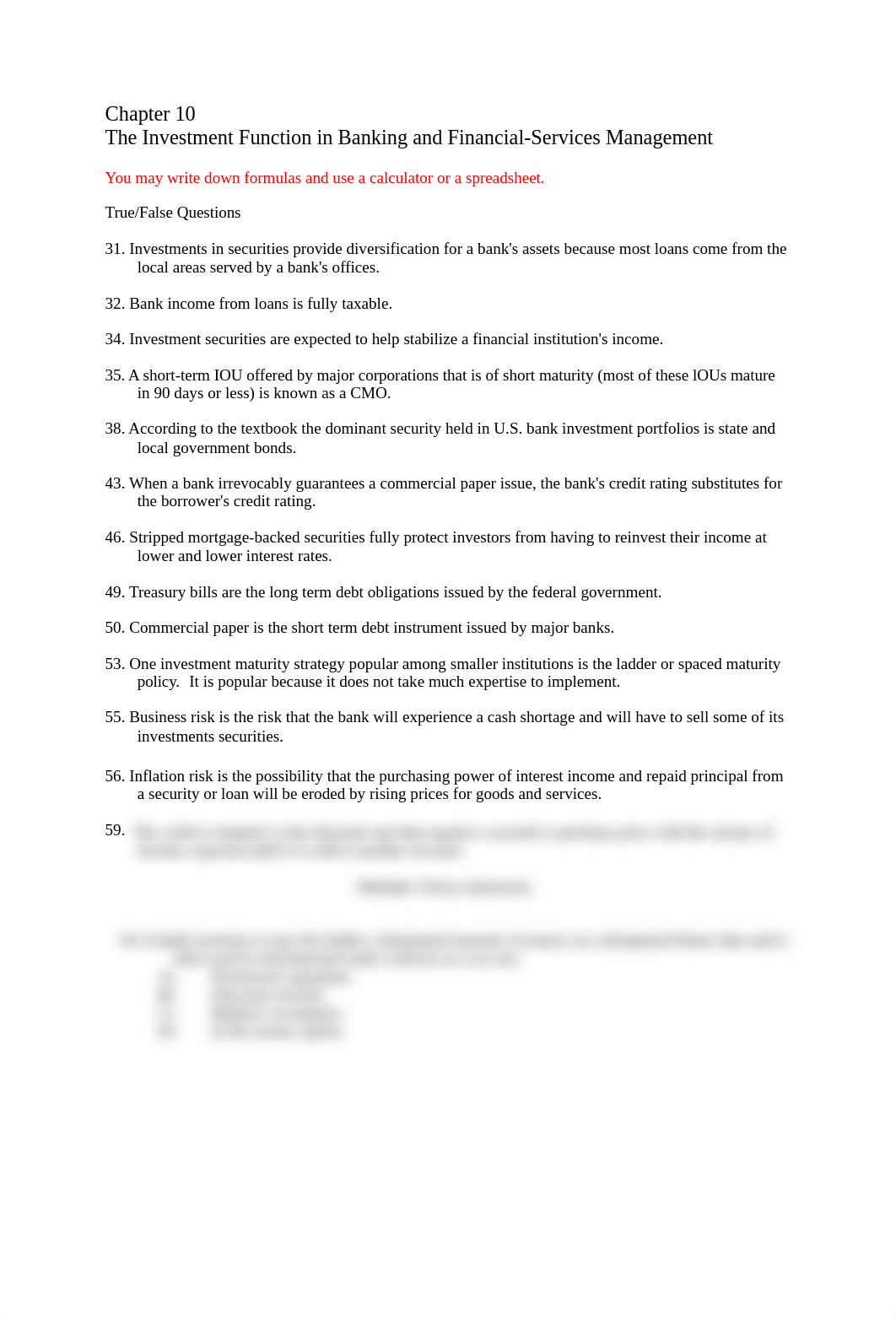 Banking Exam Study Guide, Ch 10.pdf_d4dl4wq80a7_page1