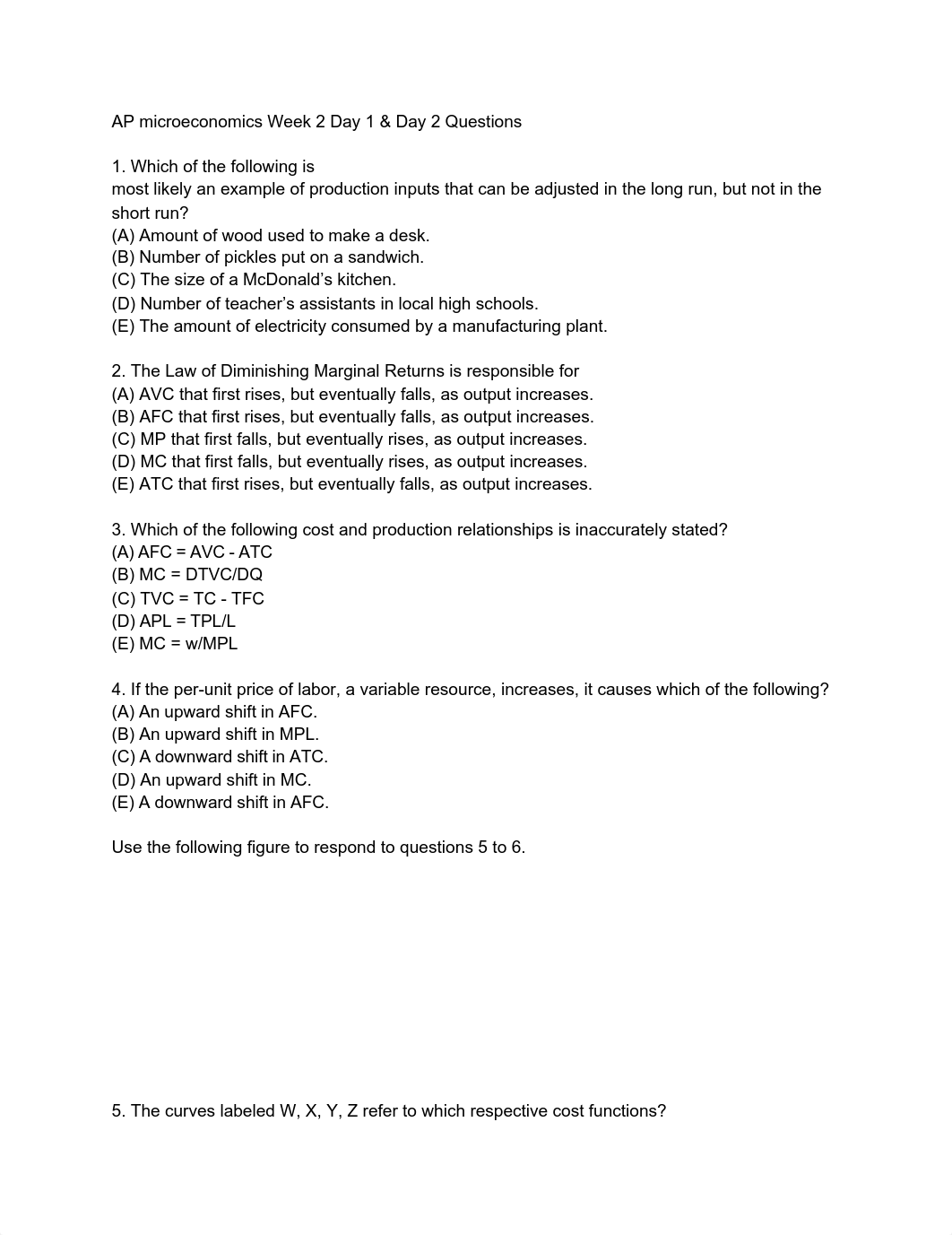 AP microeconomics Week 2 Day 1 & Day 2 Questions.pdf_d4dmsn0t8cq_page1