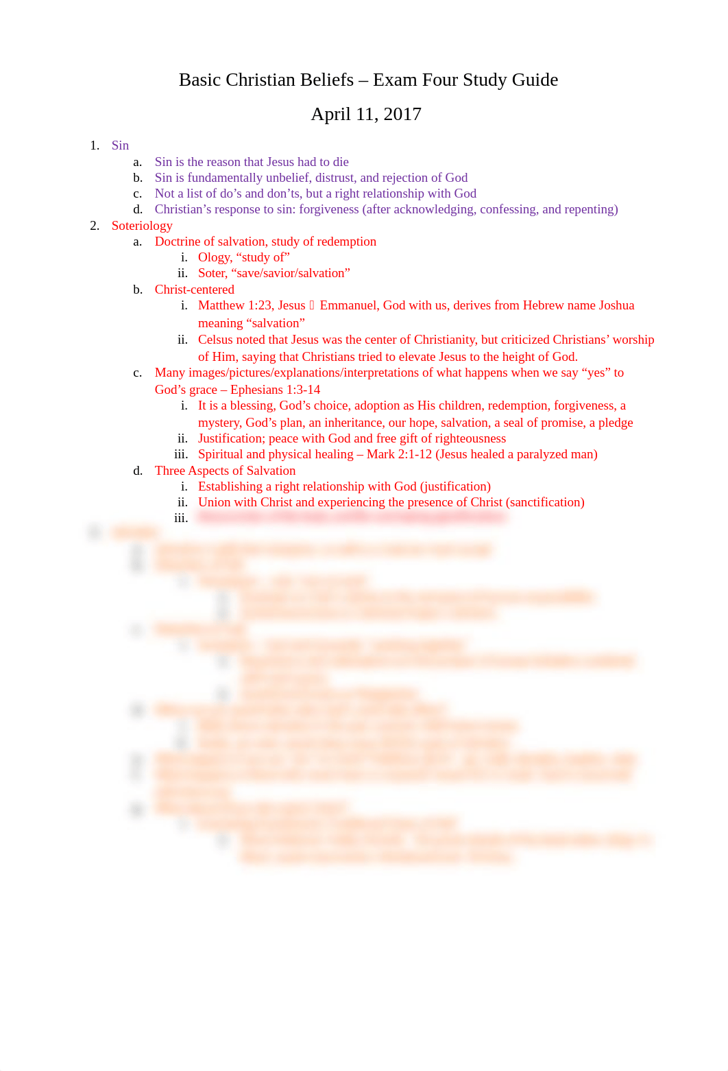 Basic Christian Beliefs - Exam 4 Study Guide.docx_d4e1gbo9mv0_page1