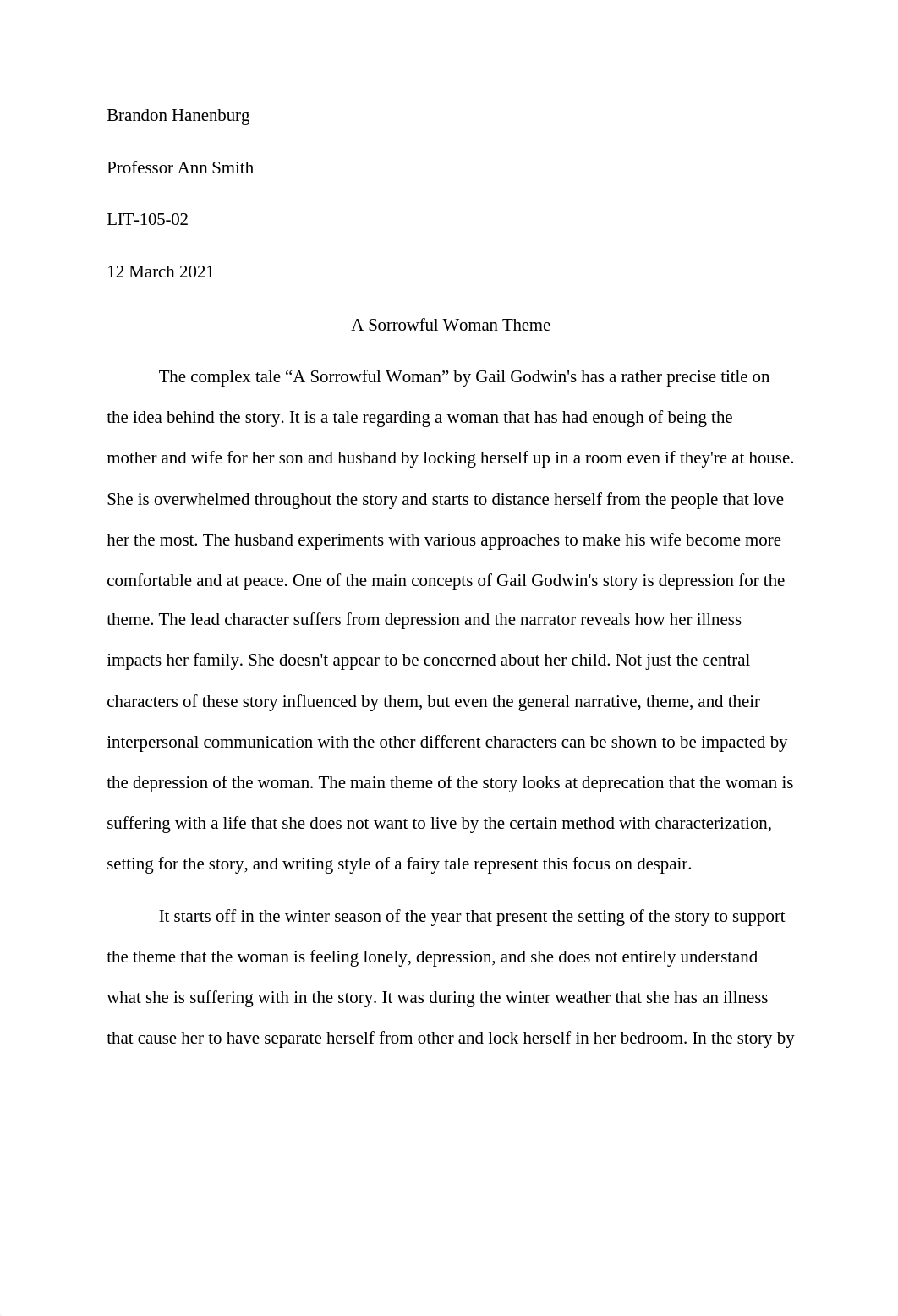 A Sorrowful Woman Literary Analysis Essay.docx_d4edjqw9sjq_page1