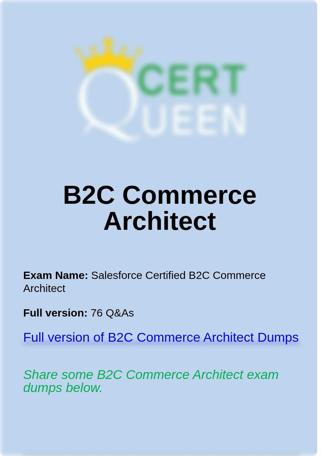 Salesforce B2C Commerce Architect Exam Dumps Questions.pdf_d4ejmyvhlw4_page1