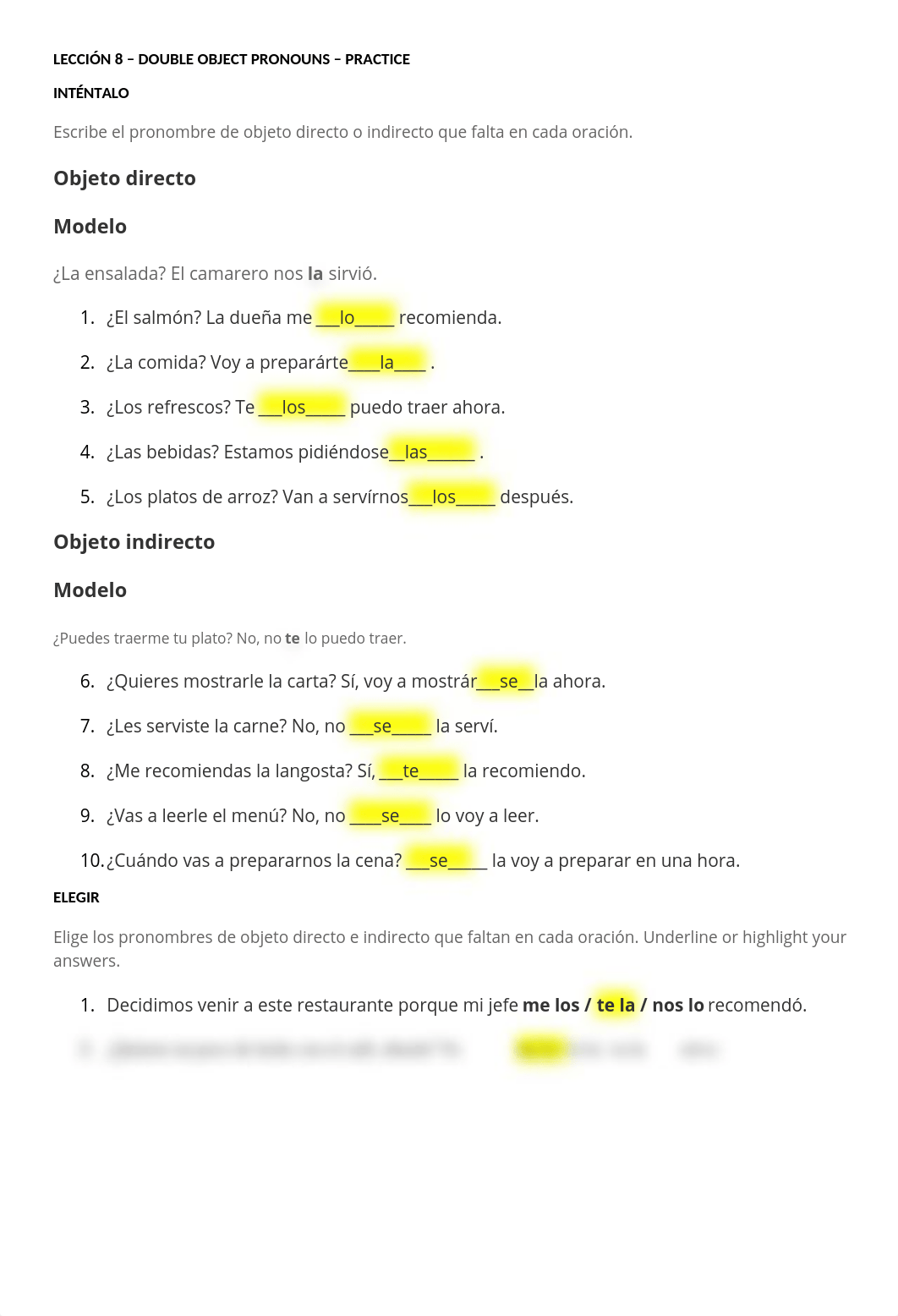 Leccion 8 - Double Object Pronouns - Practice - Spa102.docx_d4enby4e4h8_page1