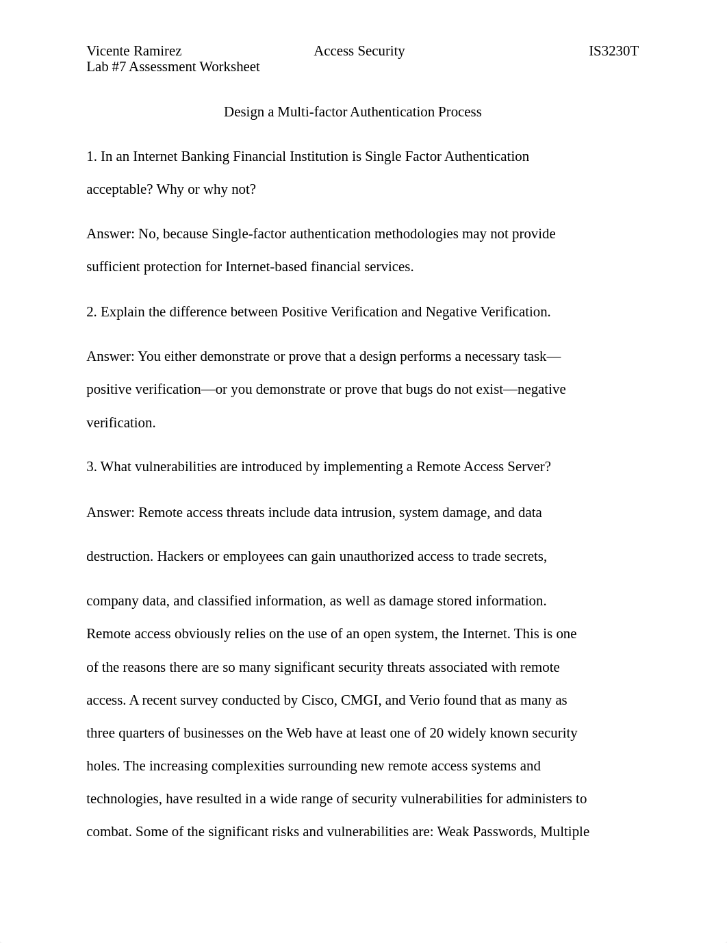 Lab #7 Assessment Worksheet Design a Multi-factor Authentication Process_d4ep59om0hy_page1