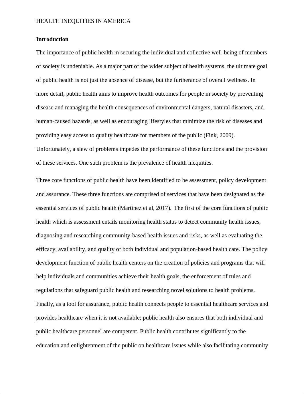 Health Inequities in the American Healthcare system.docx_d4eq0848729_page2