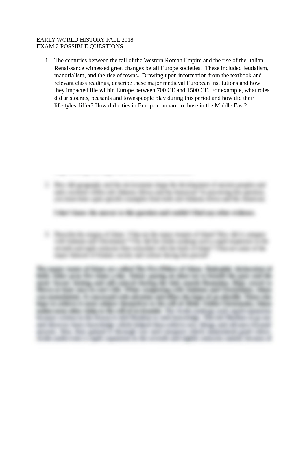 Early World History, Exam 2.docx_d4eubvkmpcd_page1