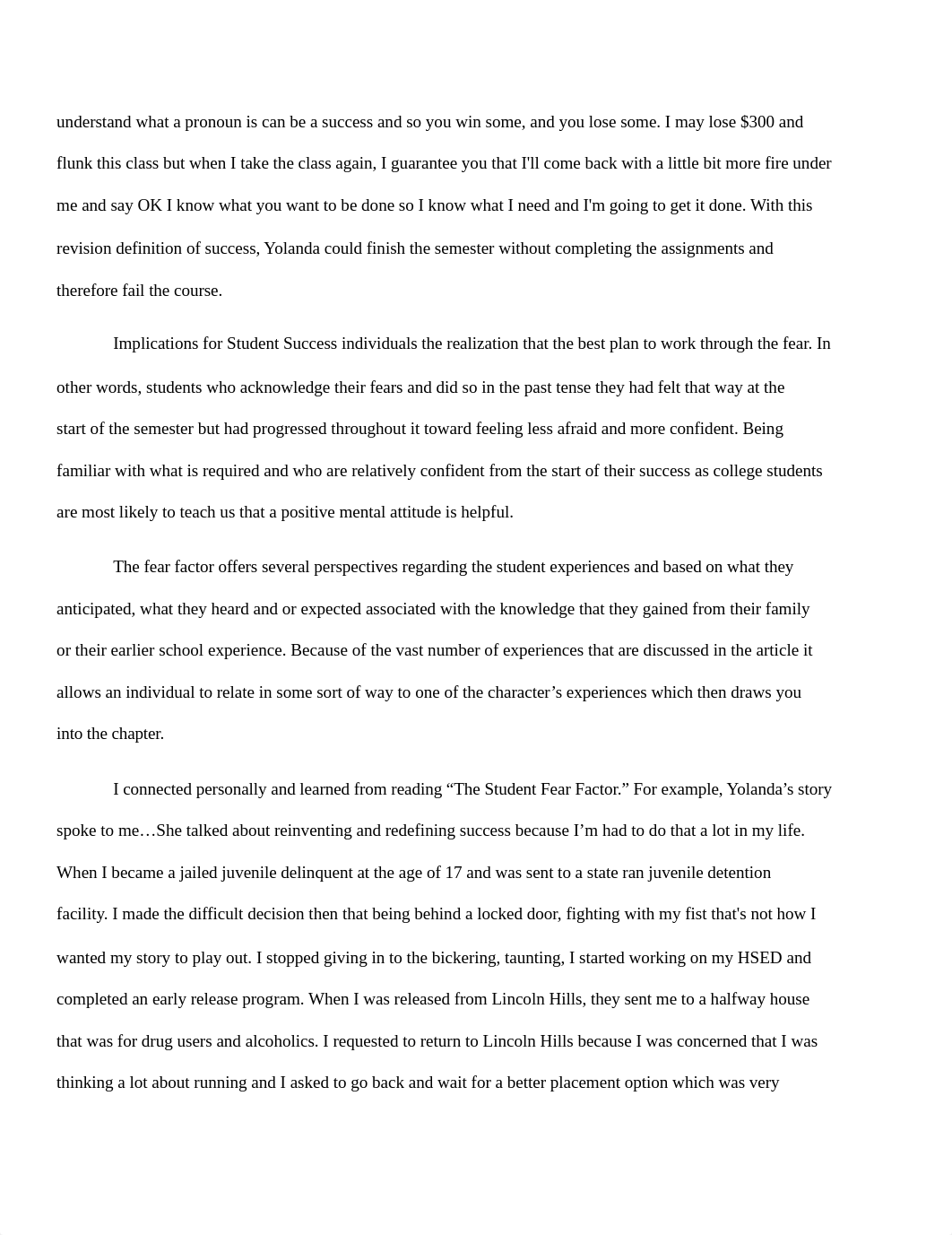 The College Fear Factor Chapter Summary Two.docx_d4fevrawg5h_page2