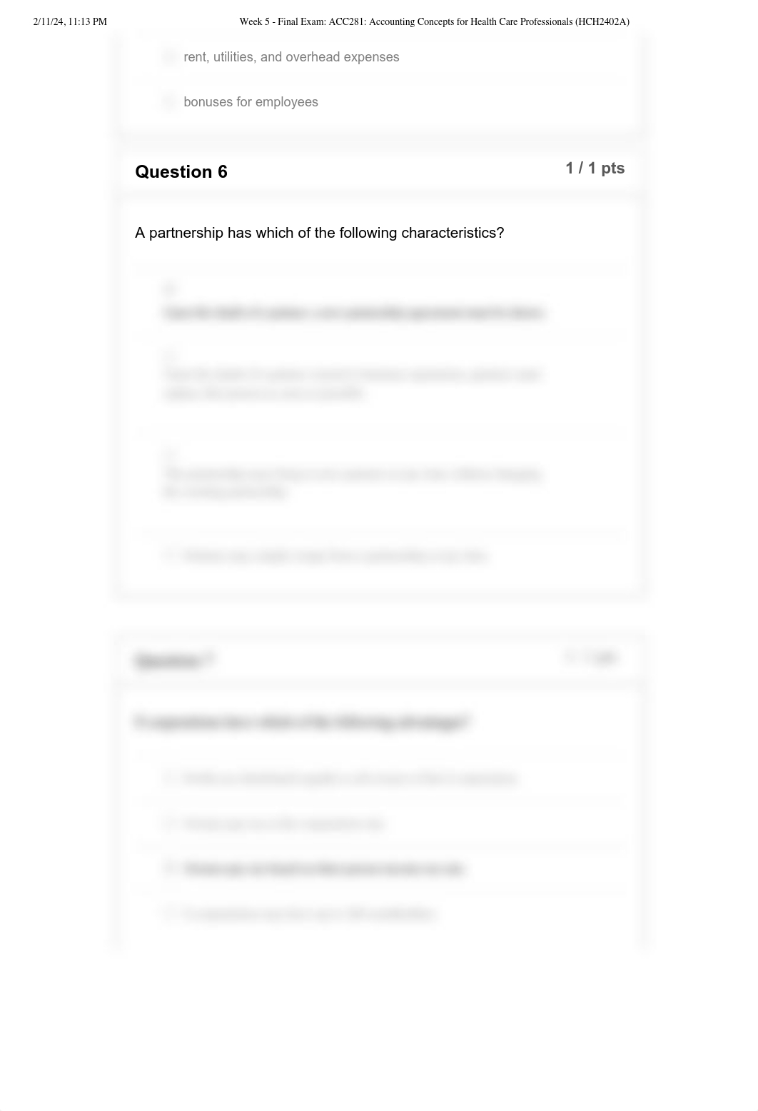 Week 5 - Final Exam_ ACC281_ Accounting Concepts for Health Care Professionals (HCH2402A).pdf_d4ffc59q345_page4
