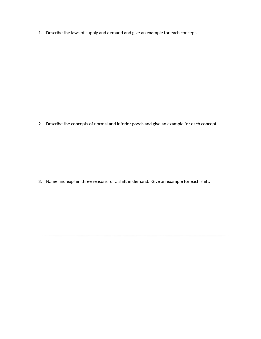 Describe the laws of supply and demand and give an example for each concept.docx_d4fi3pxhfzy_page1