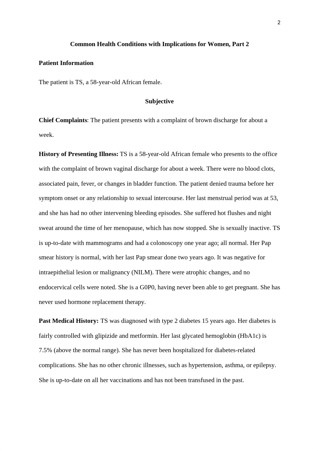 Week 8 Common Health Conditions with Implications for Women, Part 2.docx_d4frkac2co9_page2