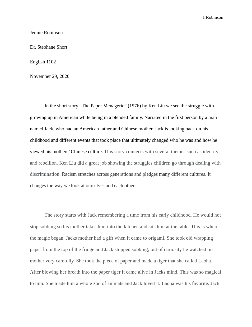 Unit 3 Short Story Essay (Revised)- Jennie Robinson.docx_d4fu6irab5j_page1