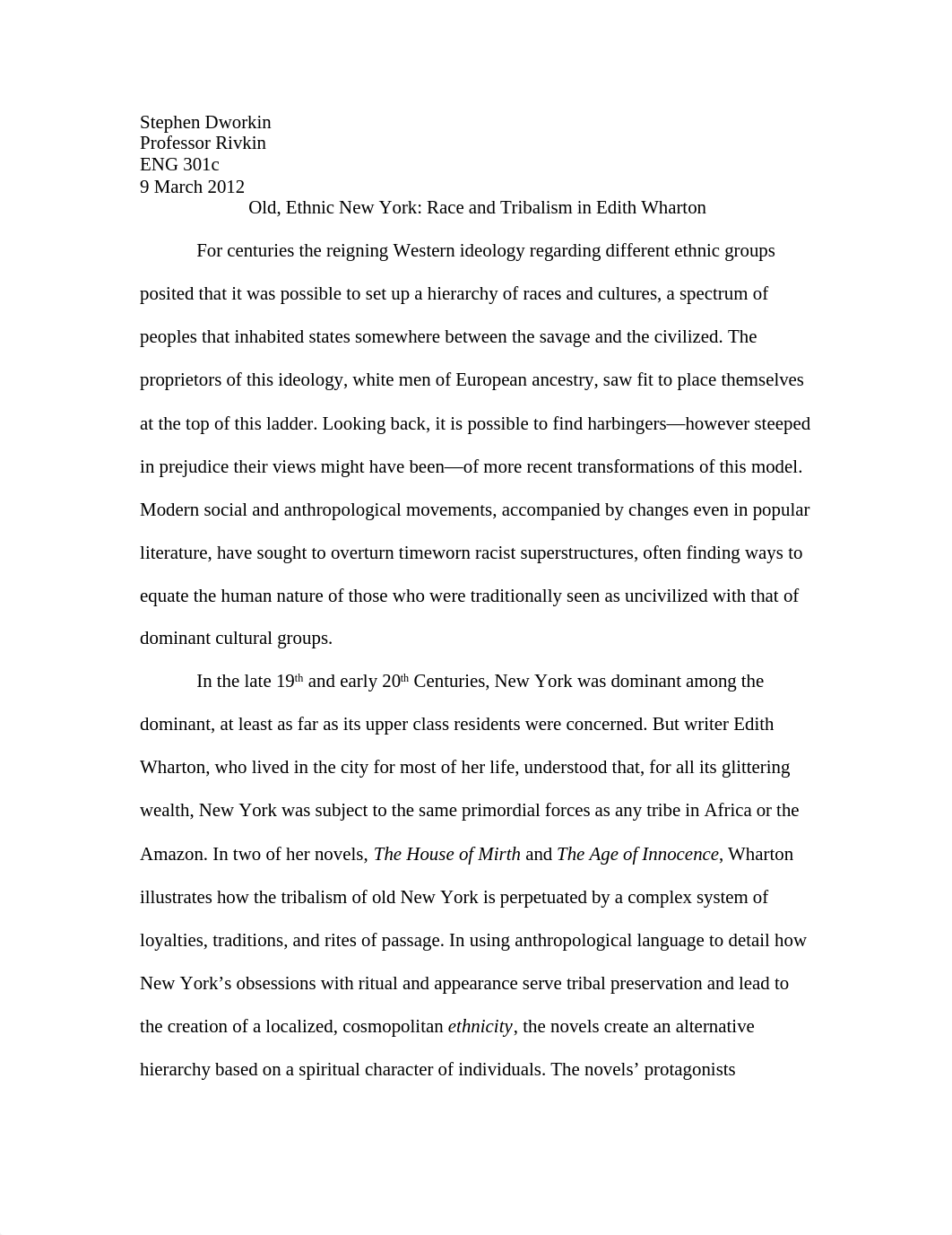 Old, Ethnic New York: Race and Tribalism in Edith Wharton_d4g3msu89rk_page1