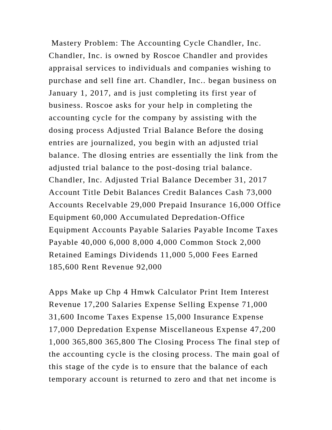 Mastery Problem The Accounting Cycle Chandler, Inc. Chandler, Inc. i.docx_d4gg8sq0uwx_page2