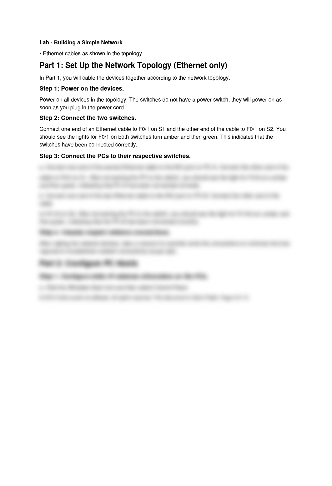 2.3.3.3 Lab - Building a Simple Network.docx_d4gnup0tx0v_page2