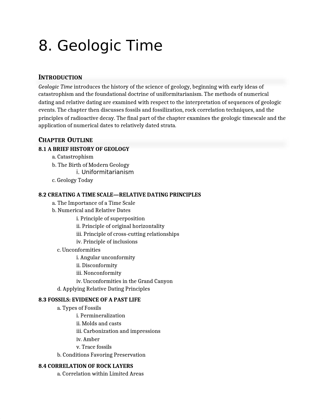 Study Guide Geologic Time Ch 8_d4grdmj394t_page1