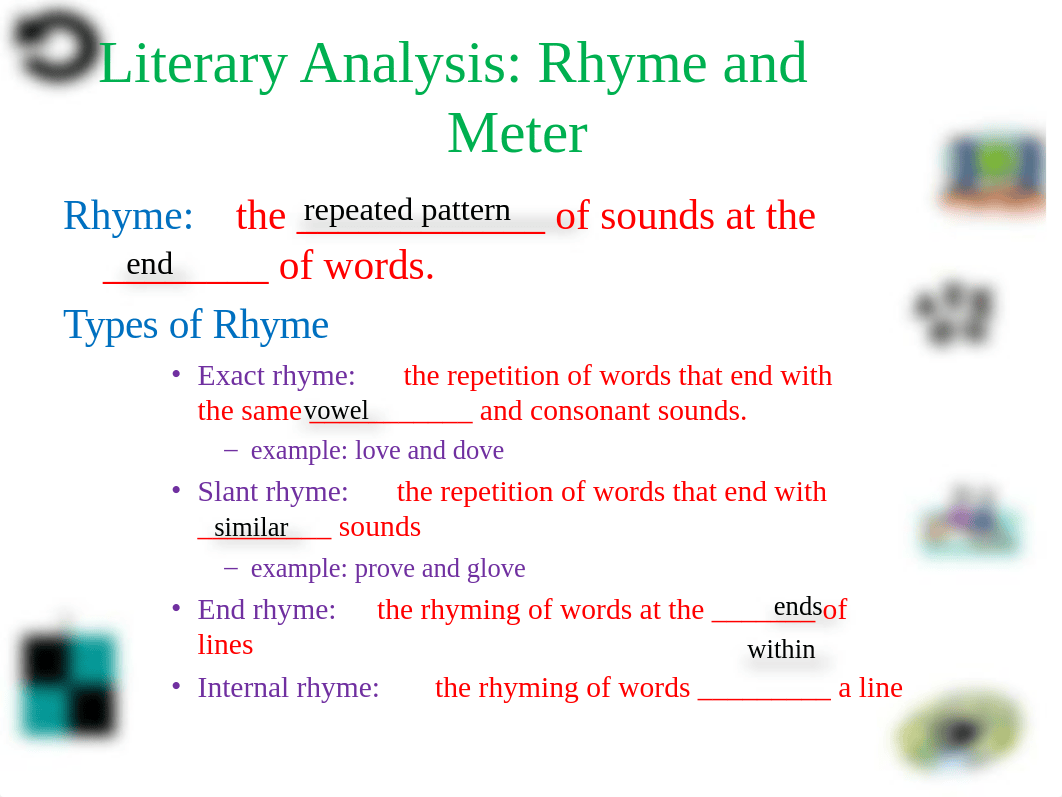 Rhyme and Meter - Poetry Collection 7.ppt_d4gssereiew_page3