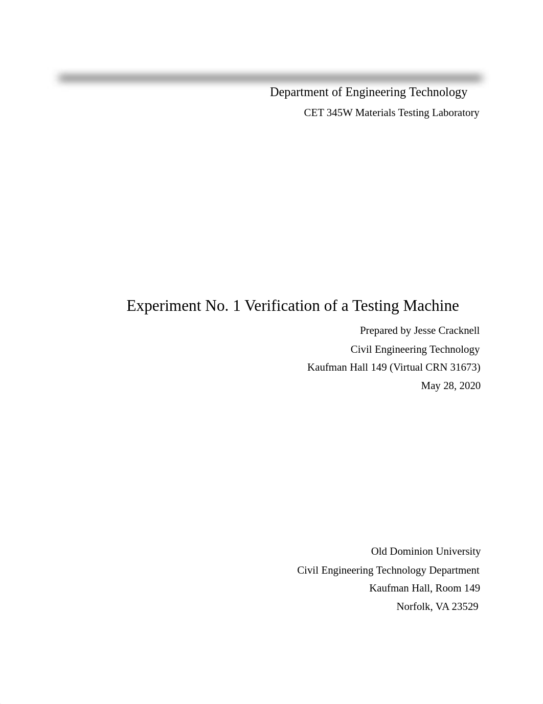 Jesse Cracknell Lab 1 Verification of a Testing Machine.pdf_d4gv2b18z0o_page1