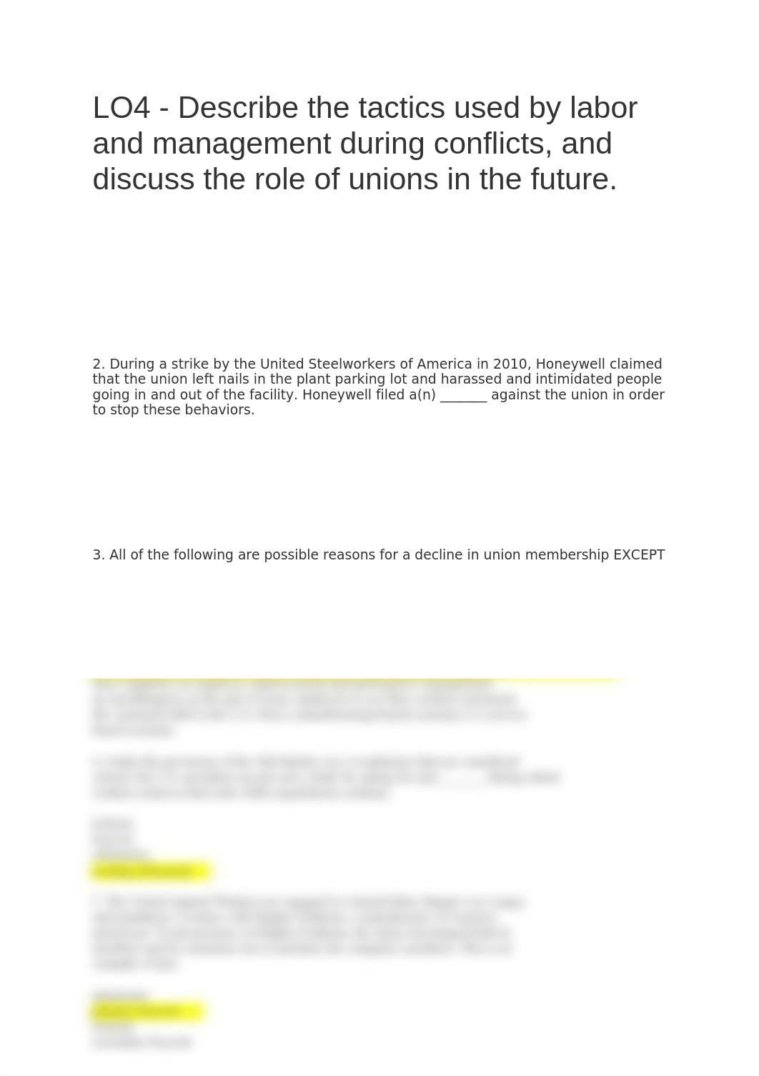 LO4 - Describe the tactics used by labor and management during conflicts, and discuss the role of un_d4h0tt05z1d_page1