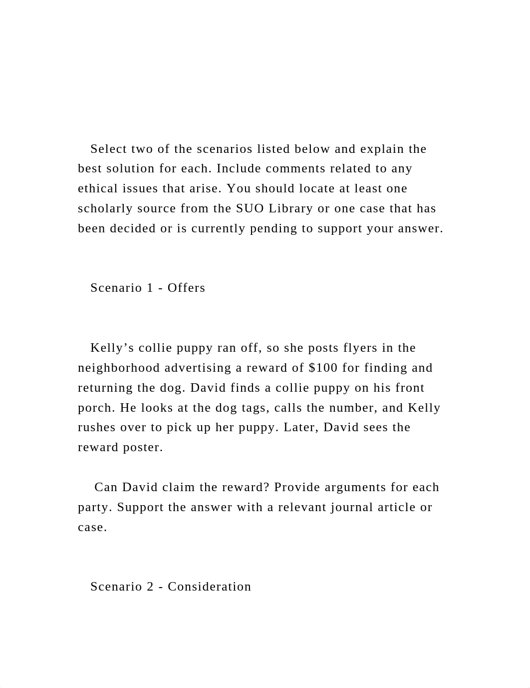 Select two of the scenarios listed below and explain the bes.docx_d4h6wixdn4n_page2