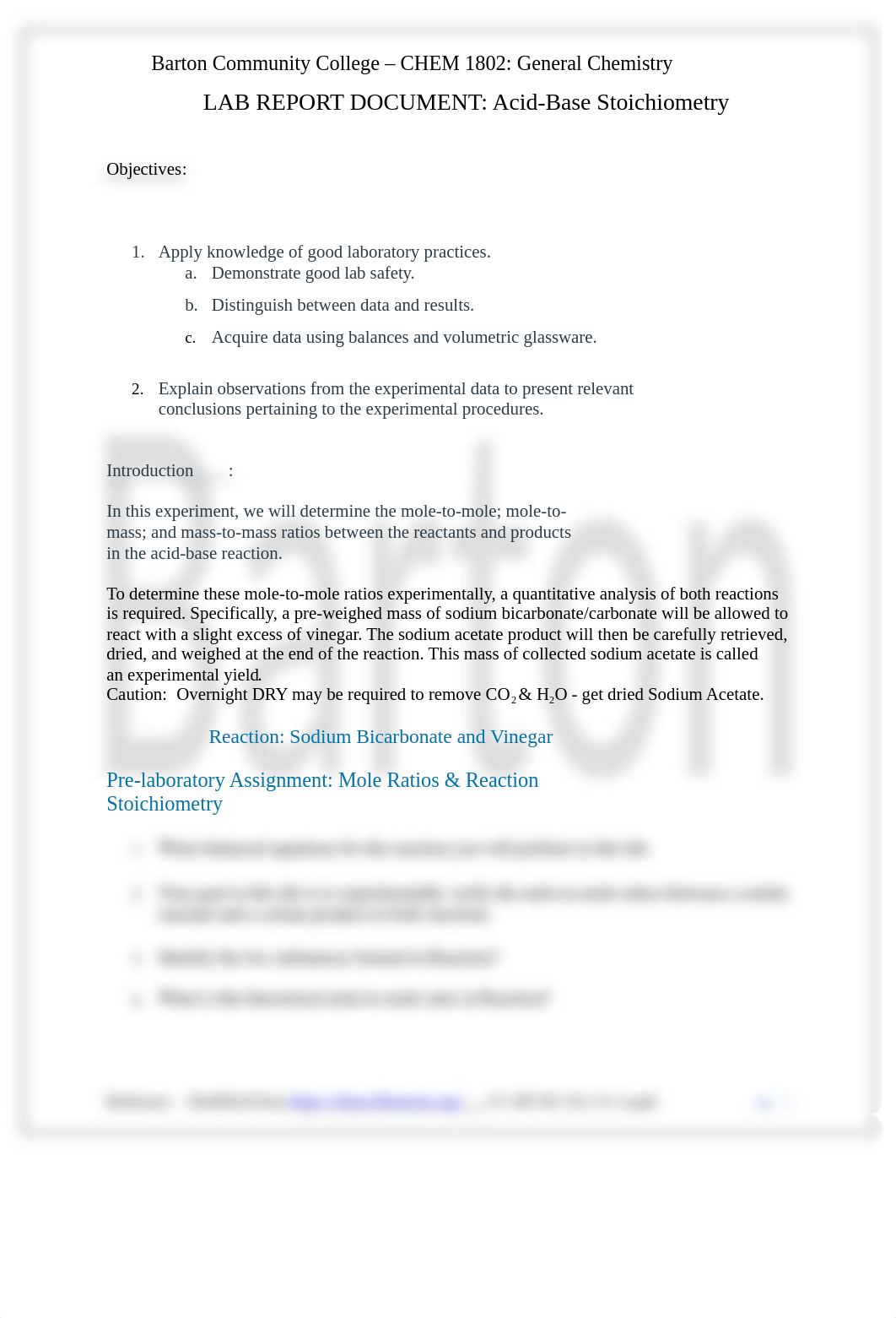 Lab Report Document - Acid-Base Stoichiometry.doc_d4had2szlkz_page1