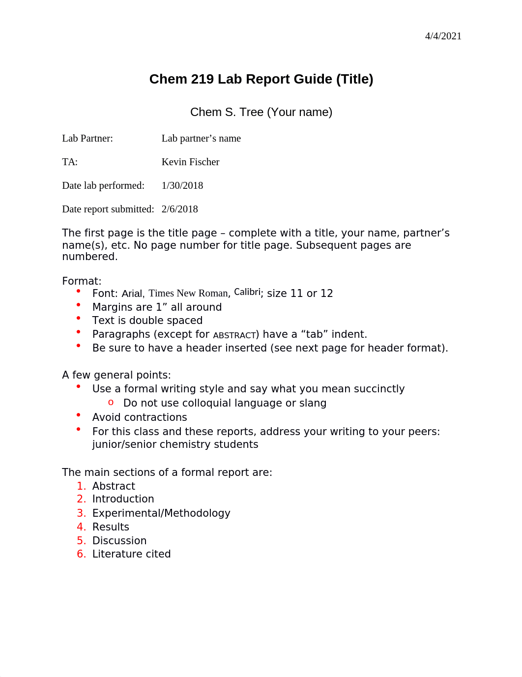 Chem 219 Lab Report Guide.docx_d4hddwlizn8_page1