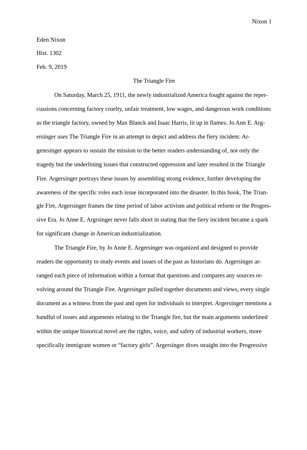 The Triangle Fire-book report.docx_d4heqk5oqmy_page1