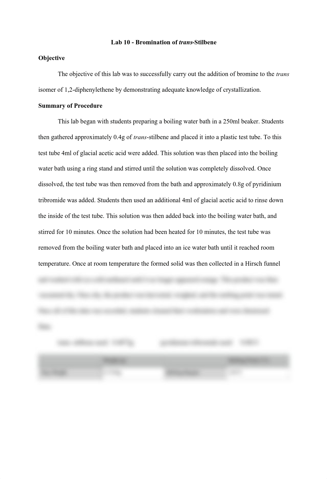 Lab 10 - Bromination of trans-Stilbene.pdf_d4hfi64l1gk_page1
