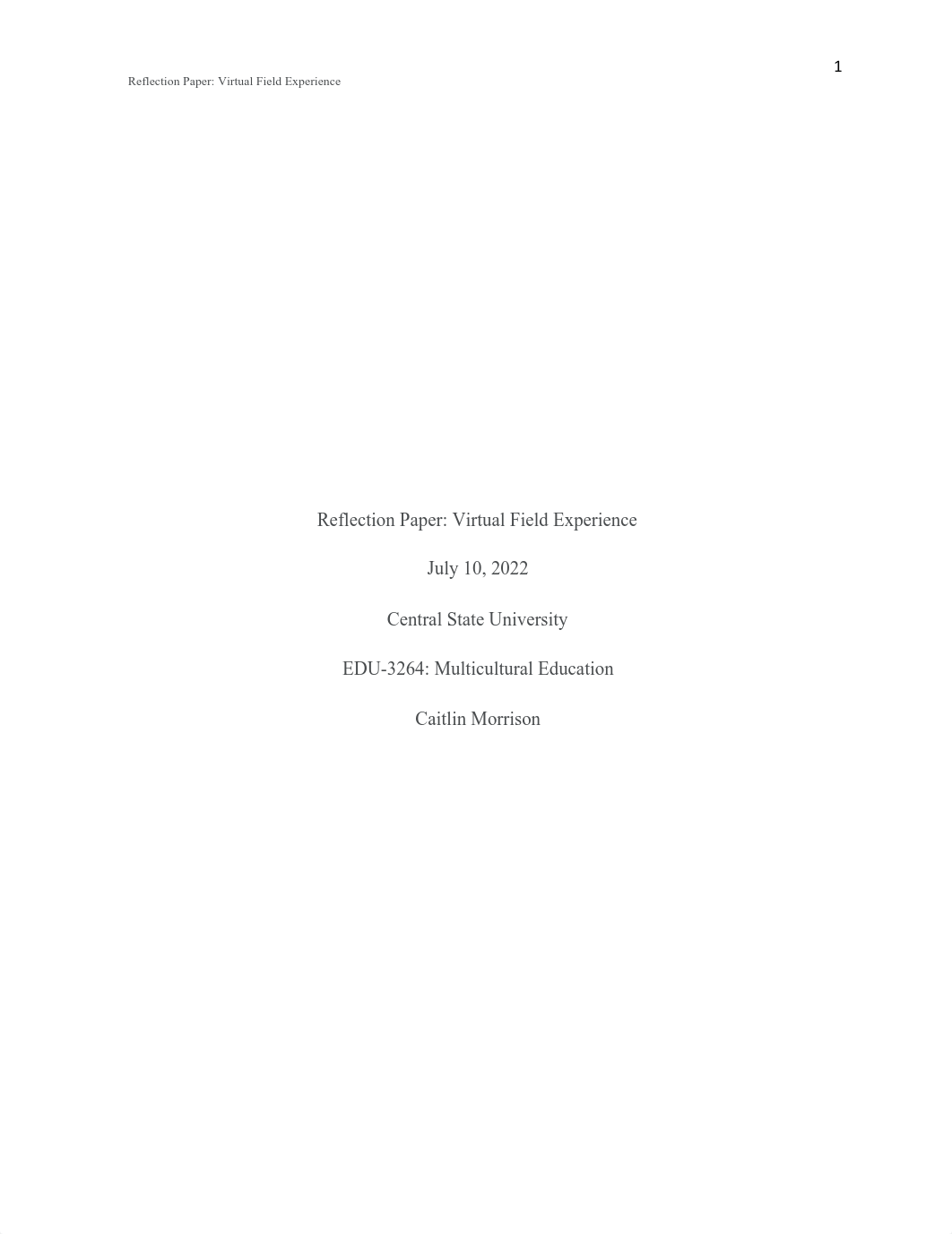 Reflection Paper- Virtual Field Experience.pdf_d4hfk41bwwj_page1