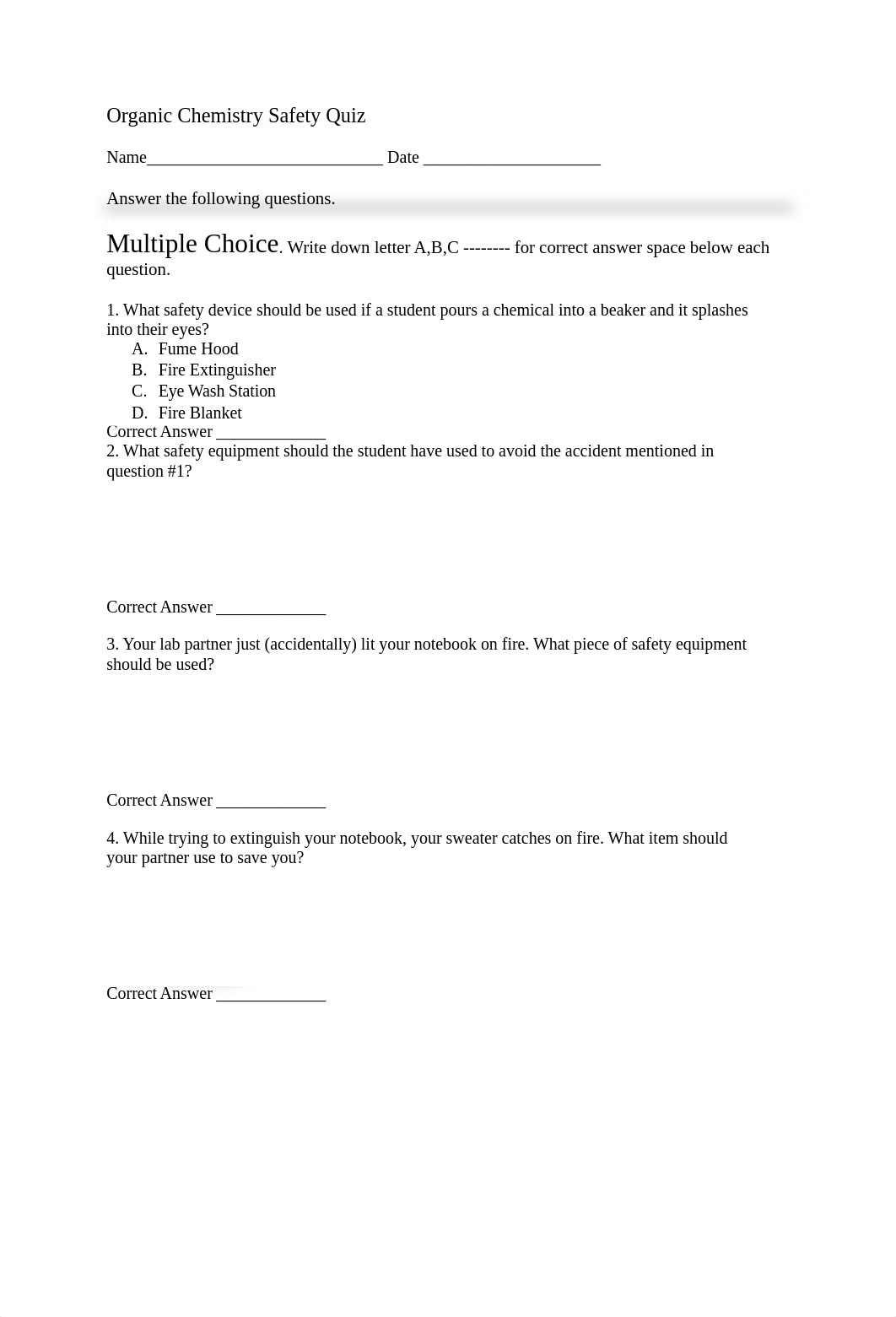 Safety Quiz - Organic Chemistry Lab.docx_d4himmzd3by_page1