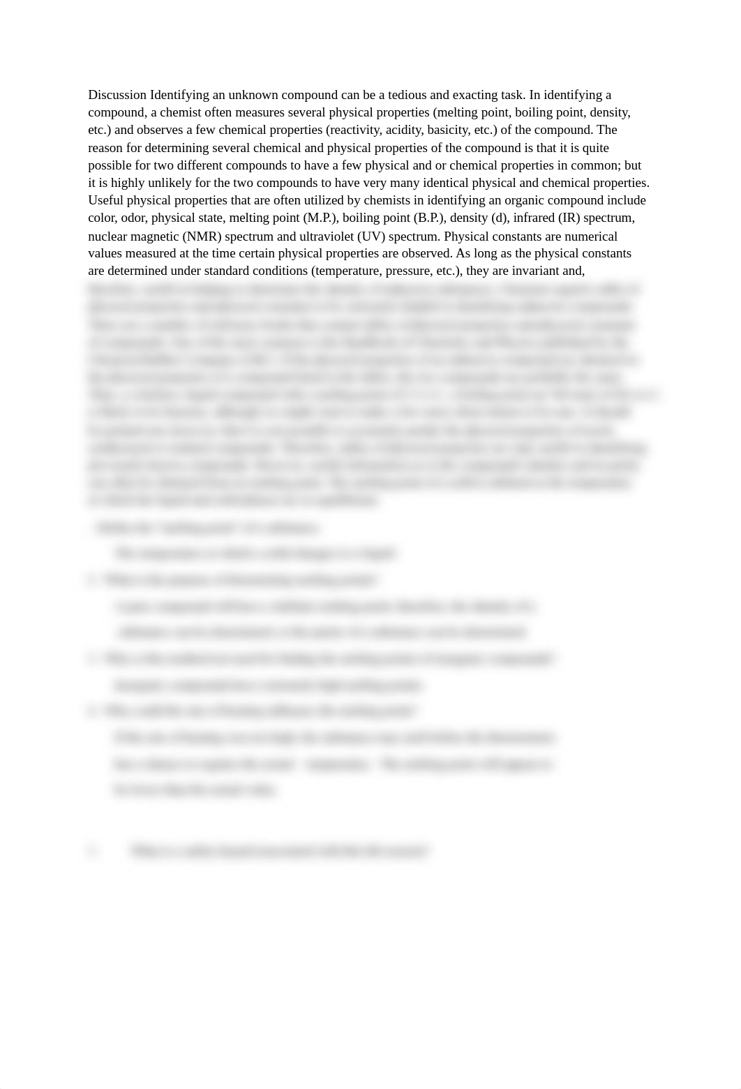 Discussion Identifying an unknown compound can be a tedious and exacting task.docx_d4i0gtyxqe4_page1