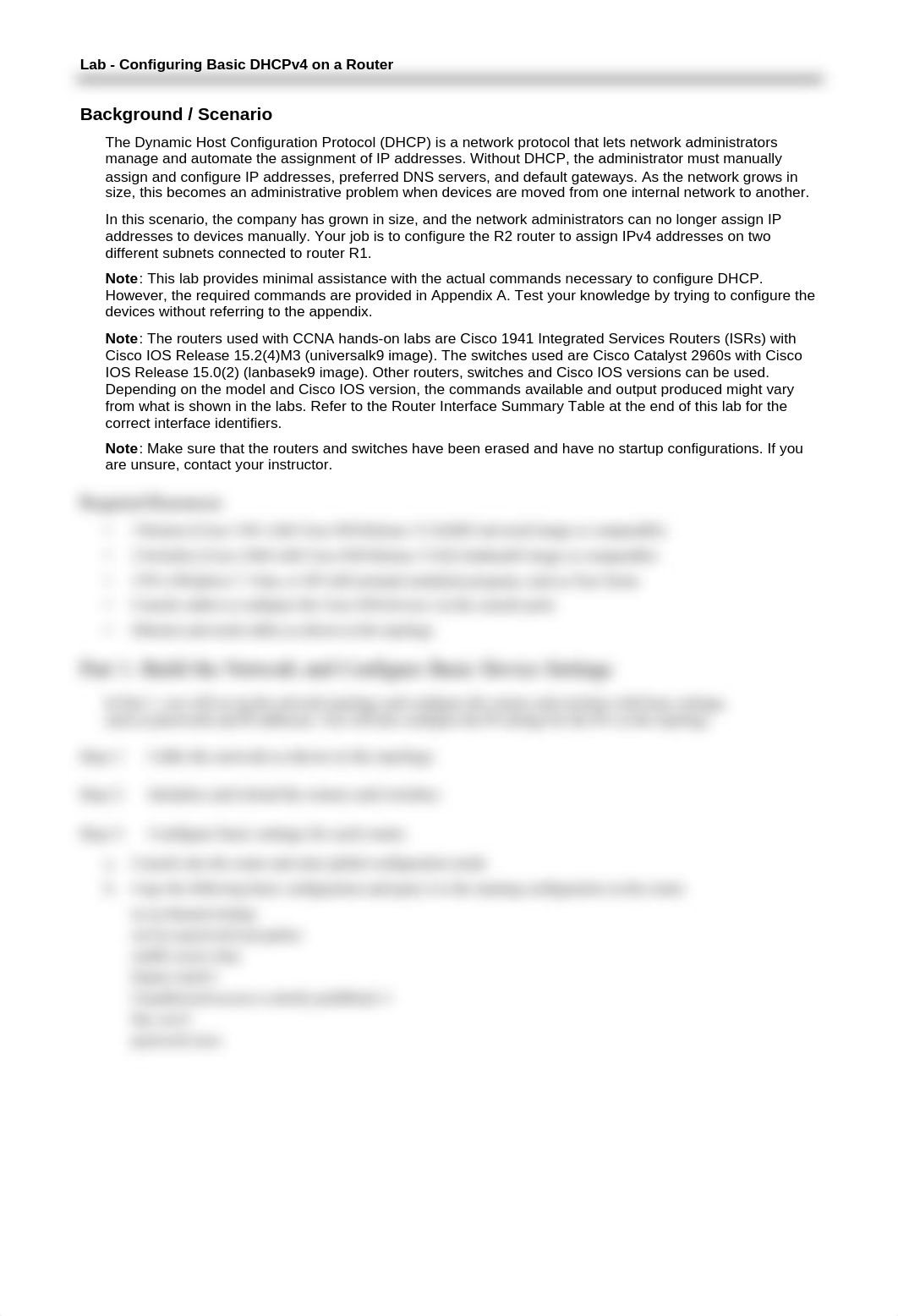 8.1.2.4 Lab - Configuring Basic DHCPv4 on a Router.pdf_d4i4nph990h_page2