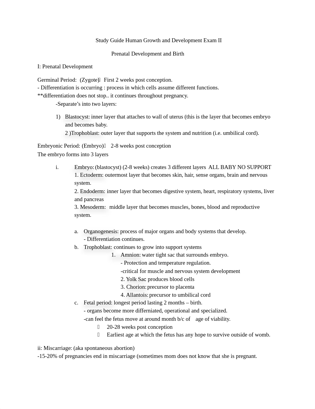 FINAL Study Guide Human Growth and Development Exam II.docx_d4i5bme7c7l_page1