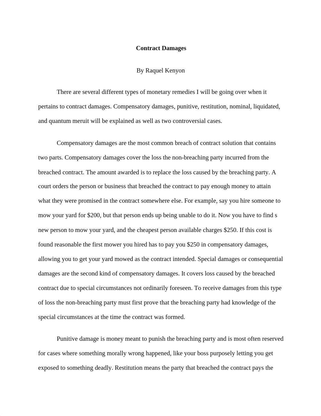 Contract Damages essay.docx_d4ijm0lz5tt_page1