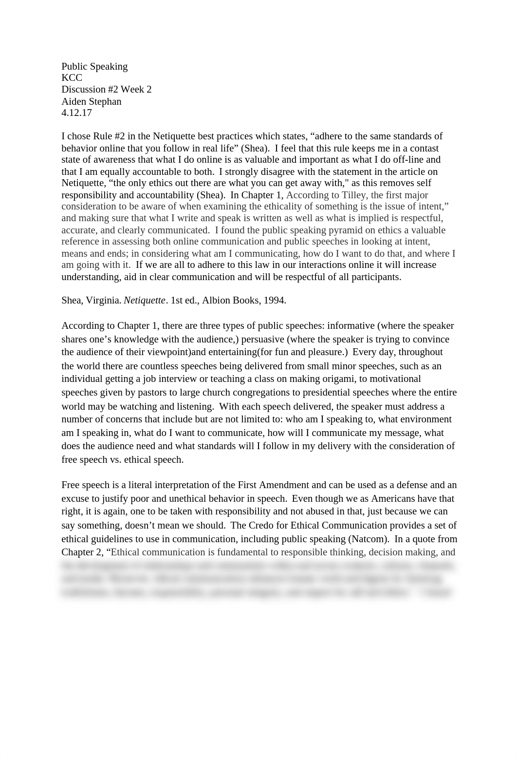 Week 2 Discussion 2 Netiquette. Free.Ethical Speech and replies.docx_d4irikmg527_page1