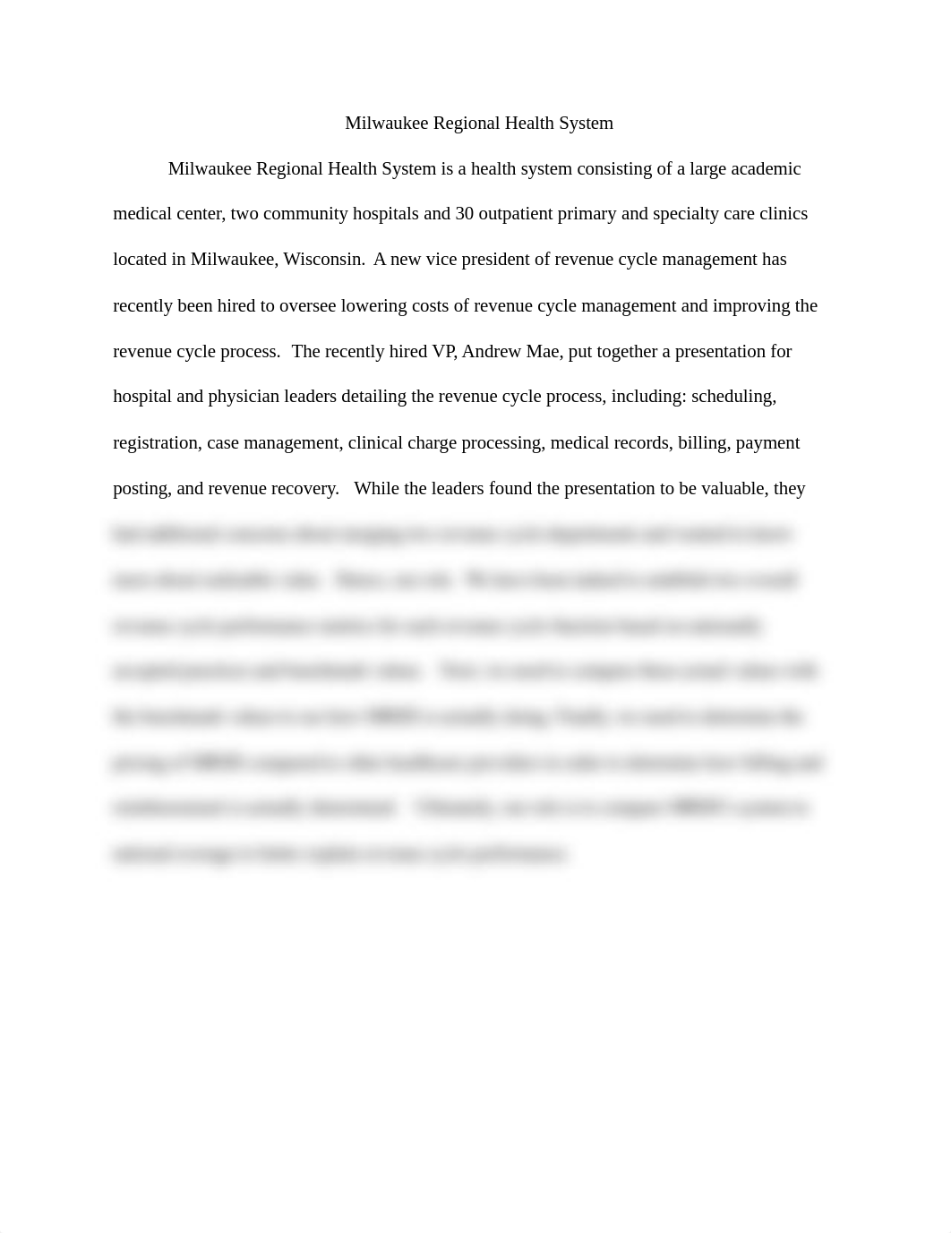 Milwaukee Regional Health System Summary.docx_d4ixajr5uow_page1