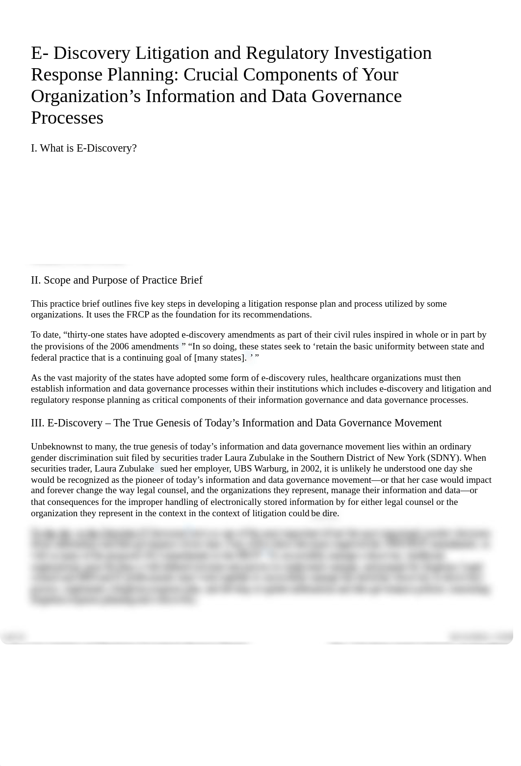 E- Discovery Litigation and Regulatory Investigation Response Planning Crucial Components of Your Or_d4jexqsy32y_page1